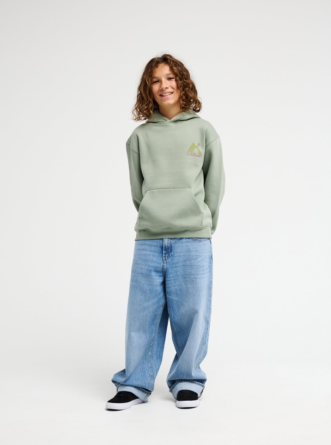 Quiksilver Kapuzensweatshirt »GRAPHIC HOODIE OVERSIZED YOUTH«, für Kinder, mit Kapuze, Oversized Schnitt, aus Baumwolle und Polyester
