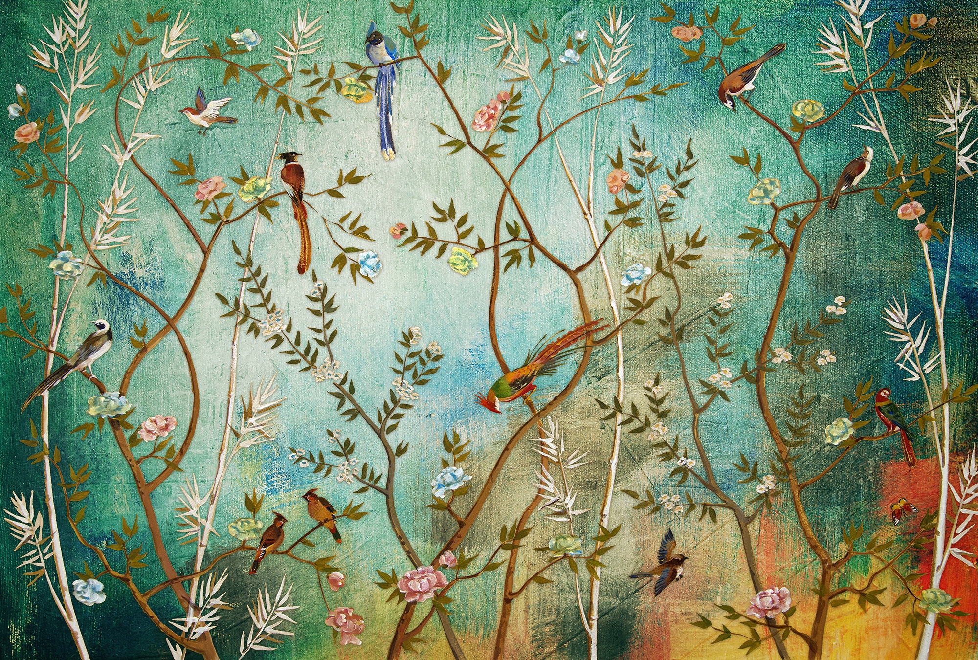 Architects Paper Fototapete "Atelier 47 Paradise 1" floral glatt Vlies, Wand, Schräge, Decke
