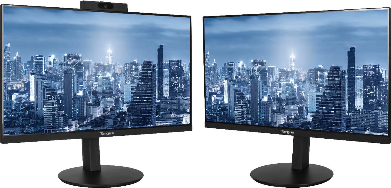 Targus LCD-Monitor »23.8" Full-HD Dock Monitor Doppel-Lösung inkl. Webcam«, 61 cm/23,8 Zoll, Full HD, 60 Hz, 2x LCD-Monitor (61 cm/23,8" 60Hz FullHD Haupt- und Zweit-Monitor)