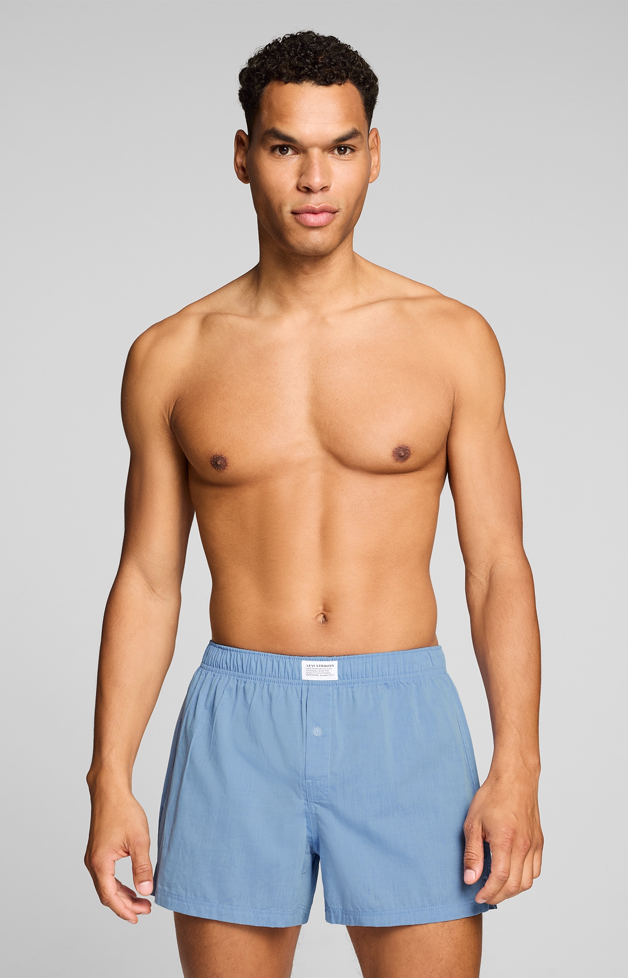 Levi's® Webboxer »LEVIS MEN WOVEN BOXER 2P« mit Eingriff, Baumwolle, weites Bein