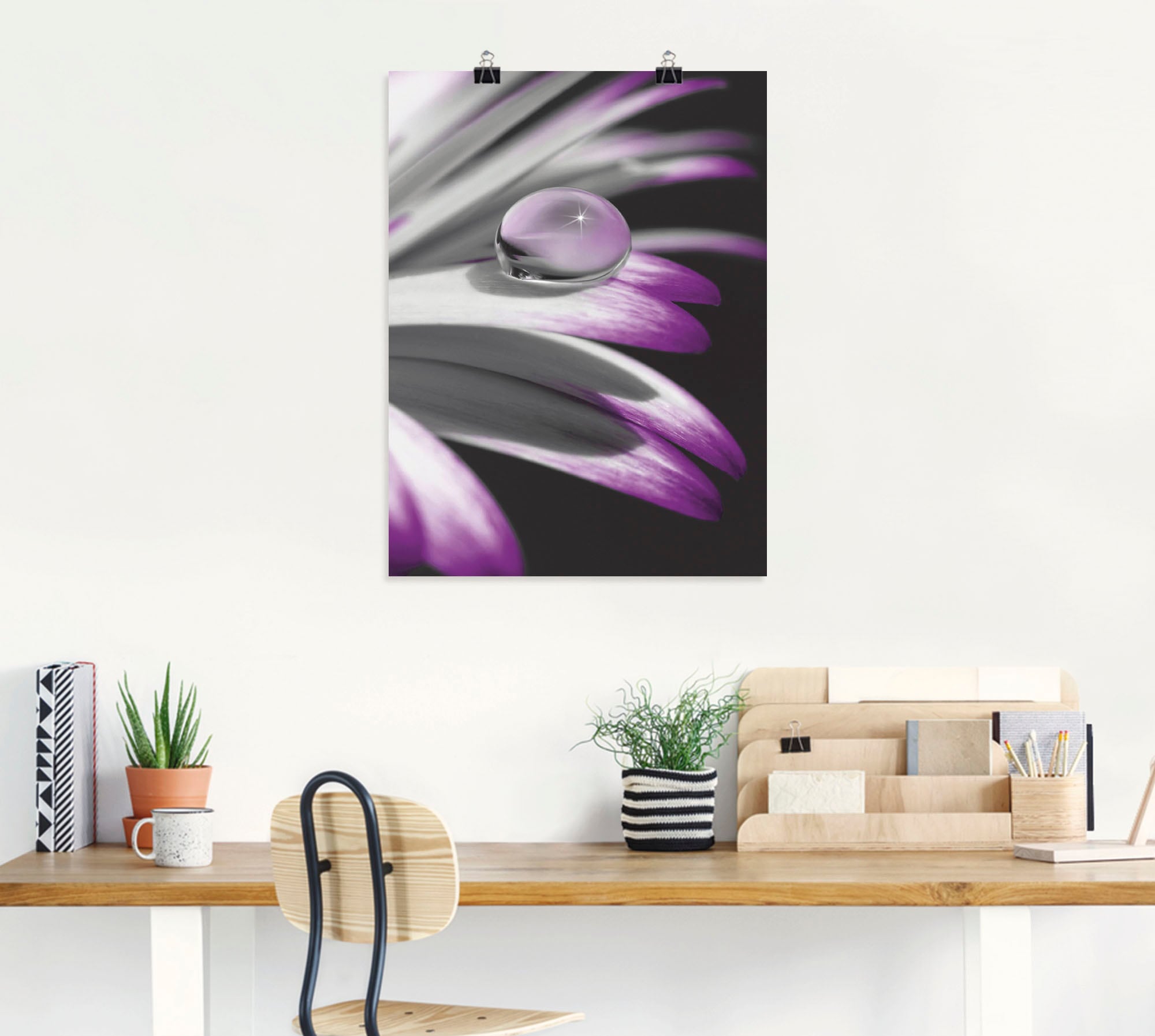 Artland Poster »Tropfen« Blumen 1 Stk. tlg. als Leinwandbild, Poster, Wandaufkleber in verschied. Größen