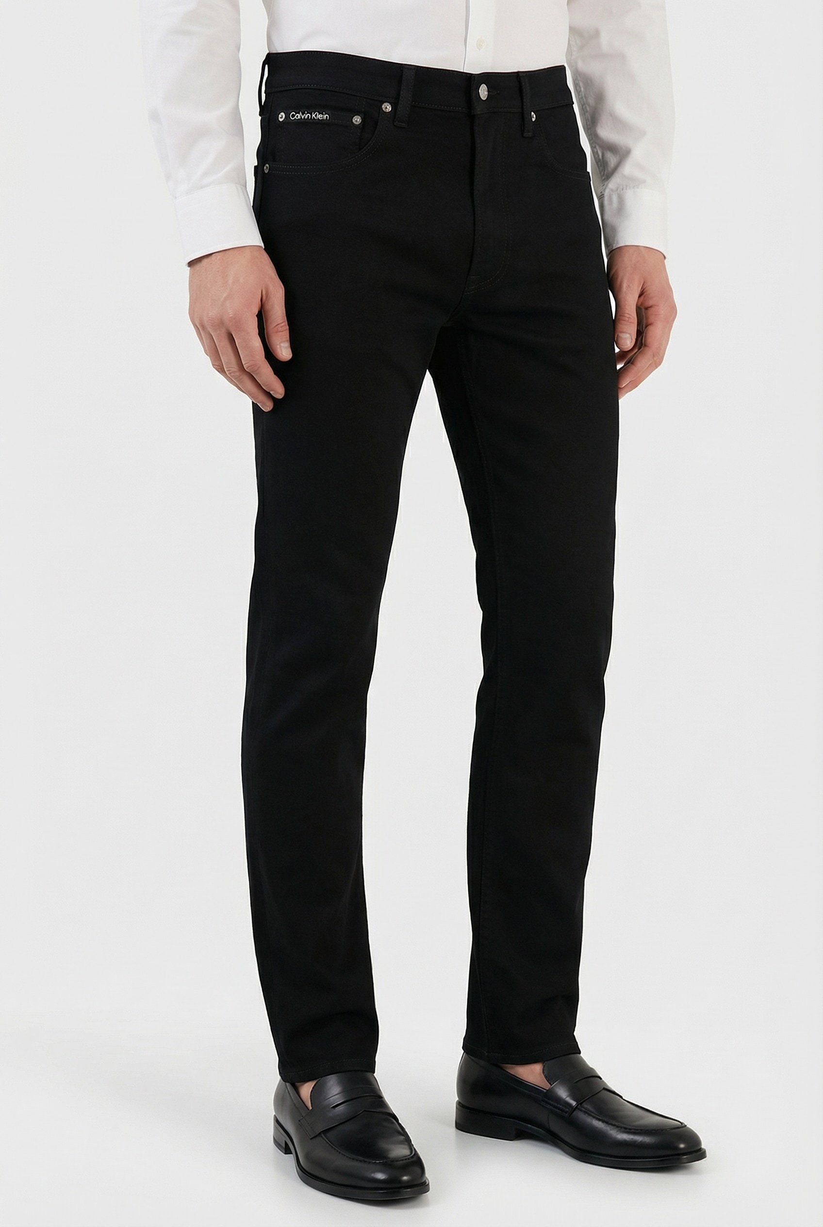 Calvin Klein Jeans Skinny-fit-Jeans "SKINNY" mit Leder-Badge