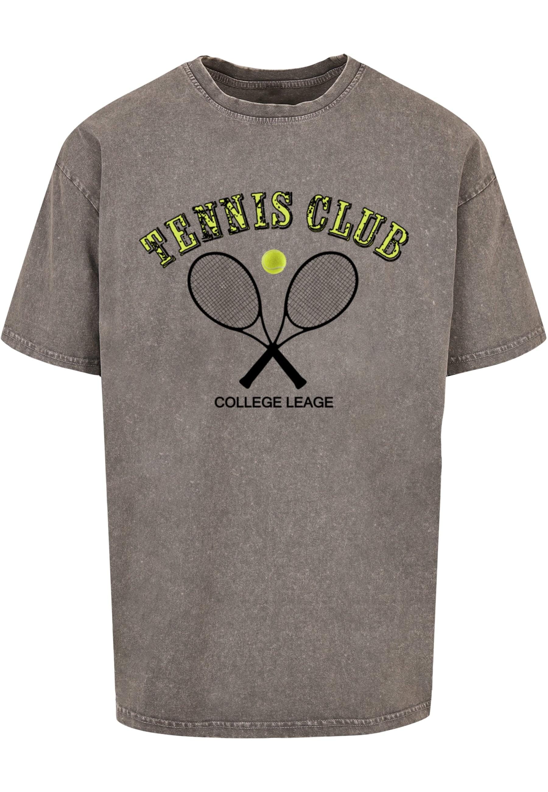 Merchcode T-Shirt "Merchcode Herren Tennis Club Acid Washed Oversized Tee" günstig online kaufen