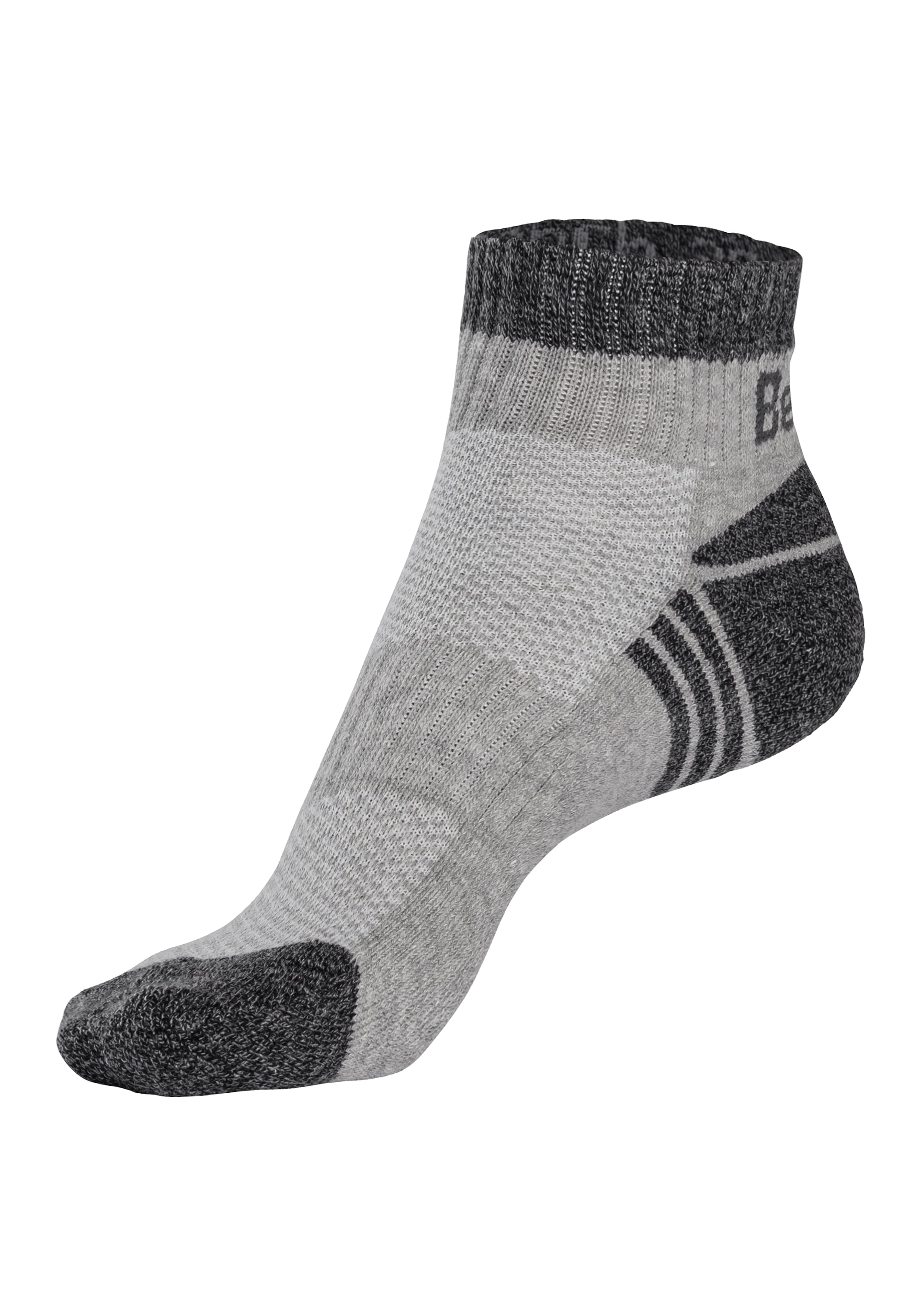 Bench. Kurzsocken, (Packung, 3 Paar), mit Mittelfußgummi und Pikee