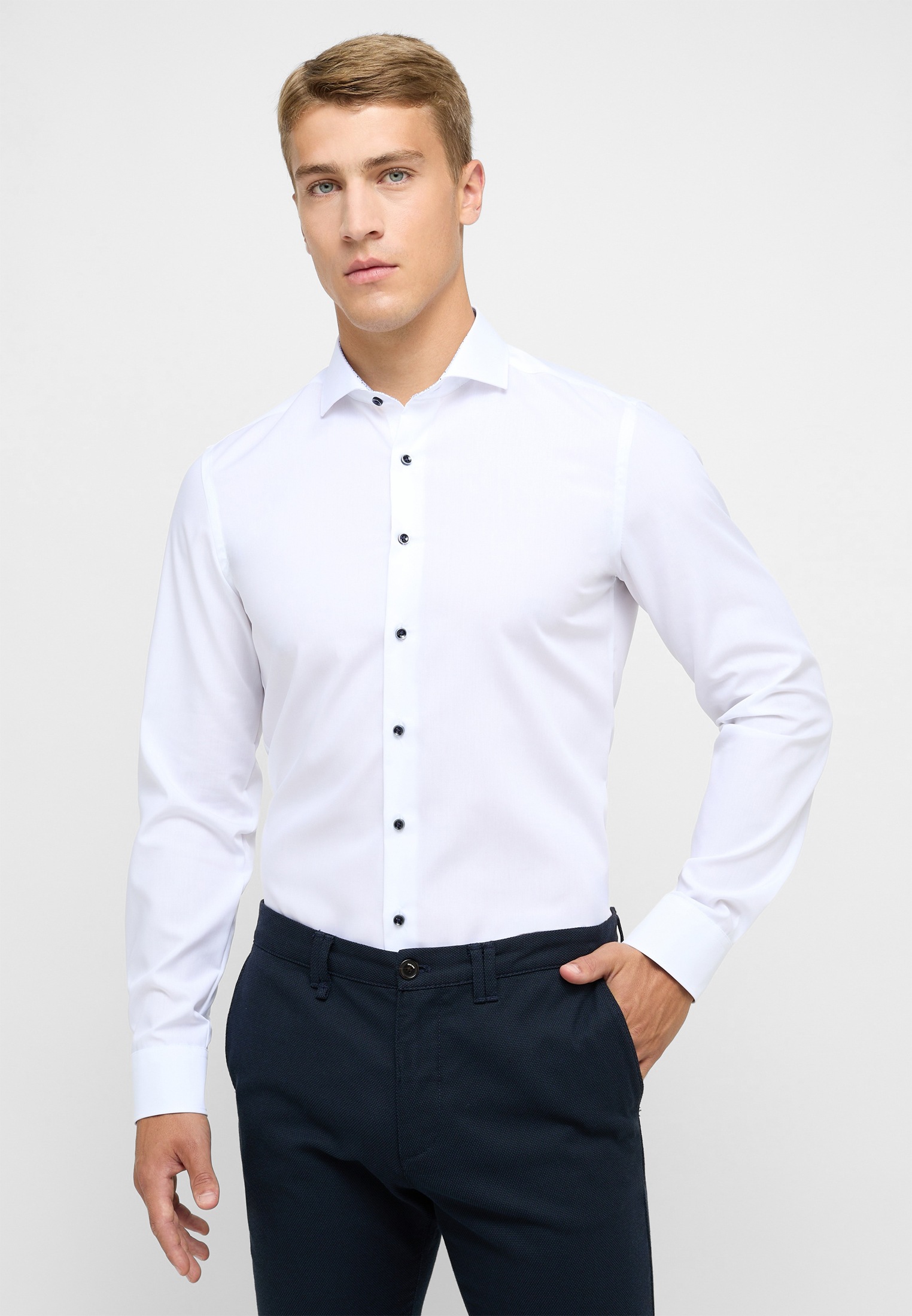 Eterna Langarmhemd "SLIM FIT" NON IRON (bügelfrei) günstig online kaufen