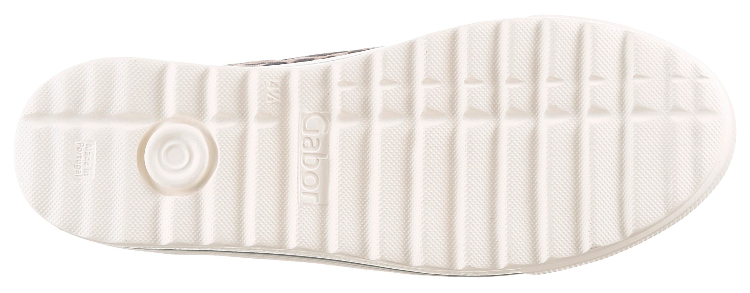 Gabor Plateausneaker »FLORENZ«, Freizeitschuh, Halbschuh, Schnürer, modischer Leo-Look, Weite G