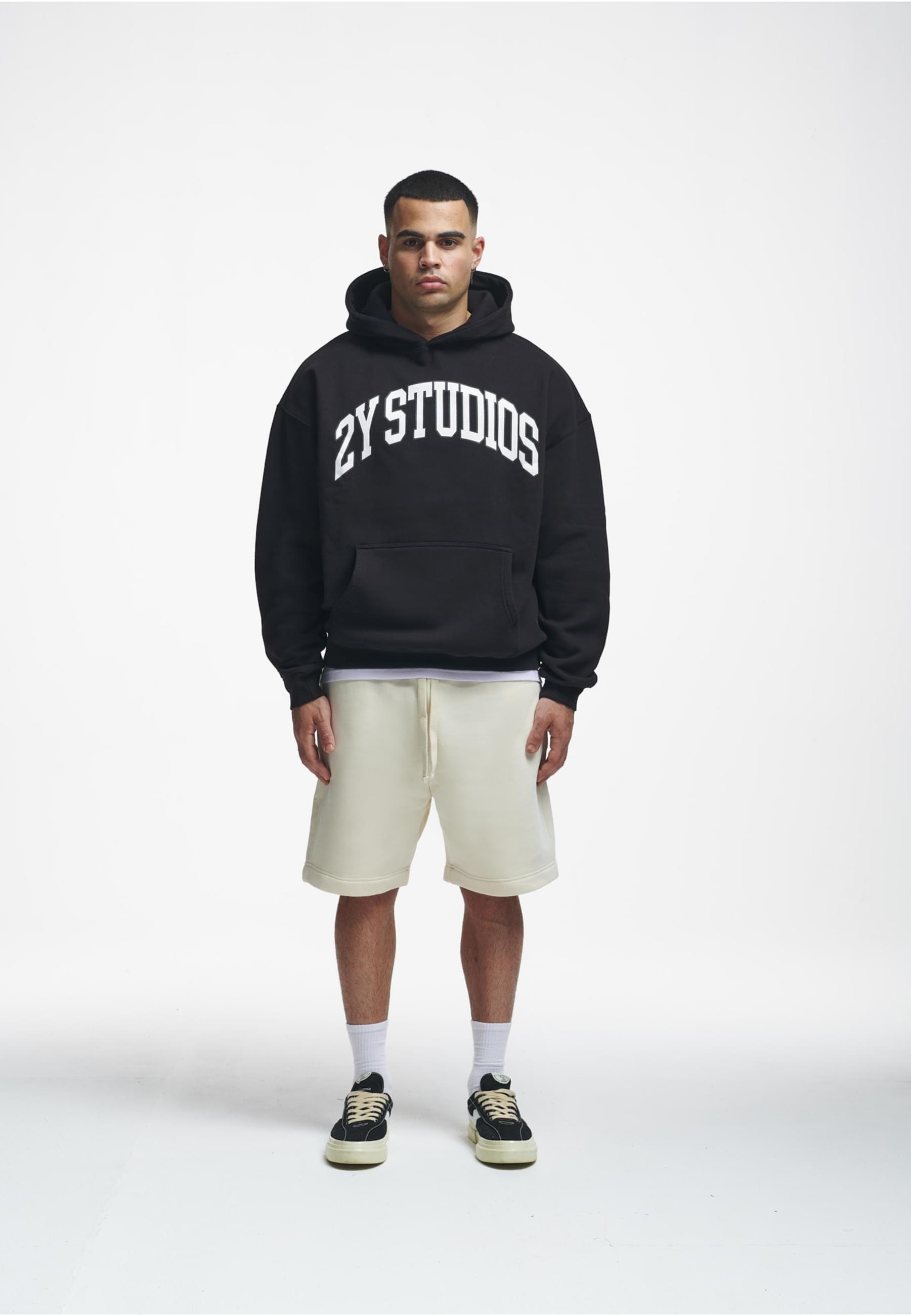 2Y Studios Kapuzensweatshirt »2Y Studios Herren 2Y Logo Oversize Hoodie«, (1 tlg.)