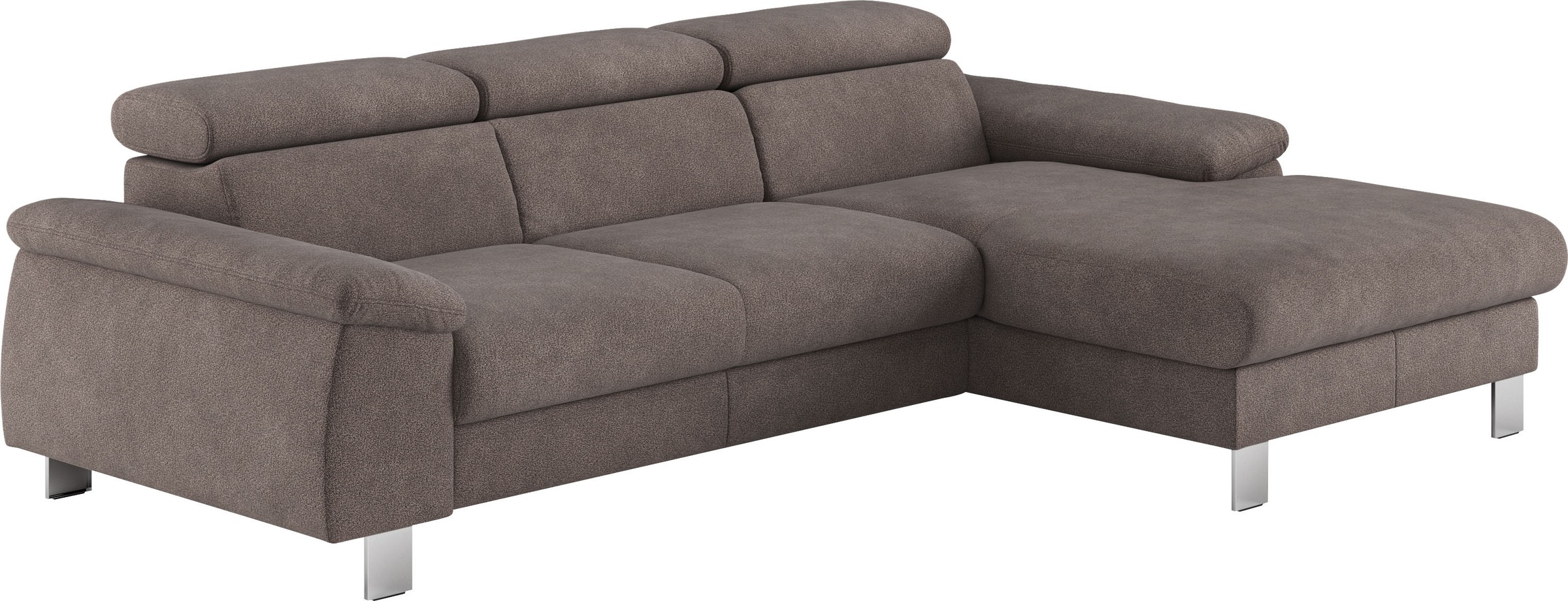 COTTA Ecksofa "Komaris L-Form, B: 244 cm" mit Kopfteilverstellung, optional günstig online kaufen