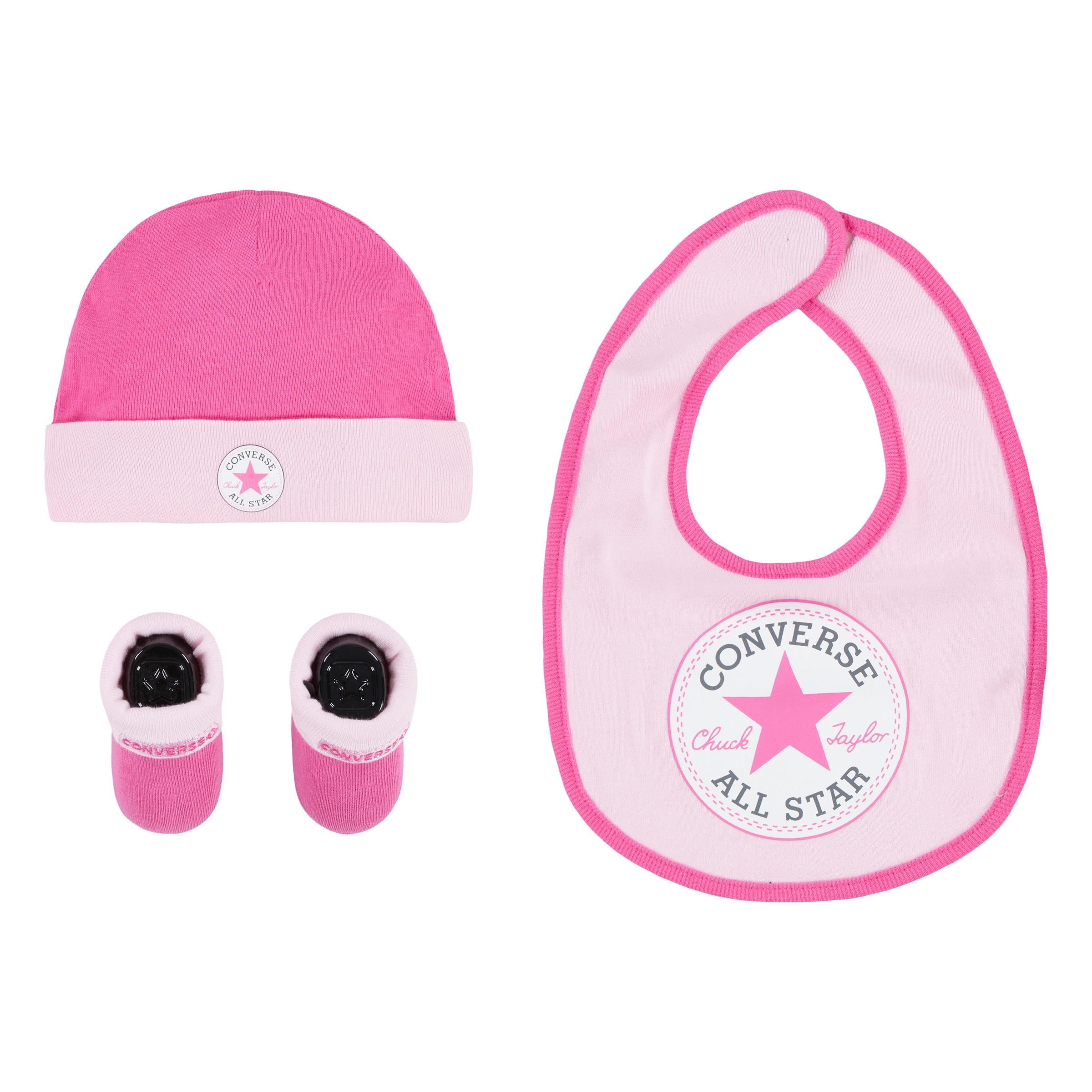Converse Neugeborenen-Geschenkset »CHUCK INFANT HAT BIB BOOTIE SET 3PC«, für Babys
