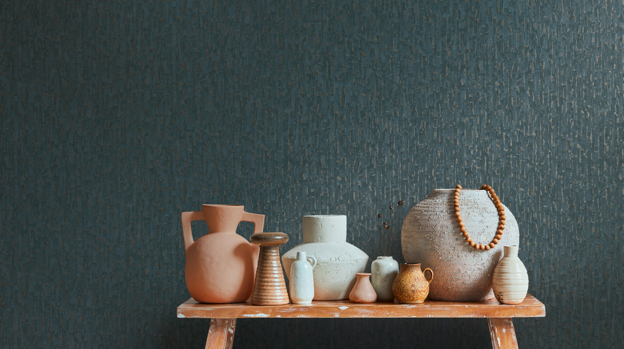 living walls Vliestapete »Strukturtapete 3D-Effekt Farbvarianten modern« glänzend strukturiert