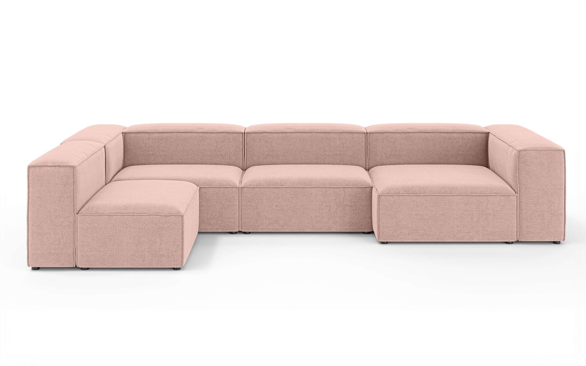 OTTO home Wohnlandschaft "HAILY U-Form mit Ottomane links/rechts, Maße B/T/ günstig online kaufen