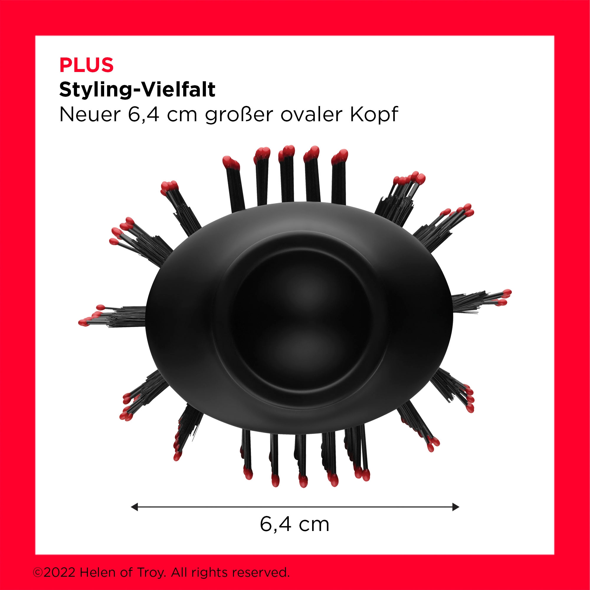 Revlon Warmluftbürste »One-Step Volumiser Plus RVDR5298E«, 1 Aufsätze}, Abnehmbarer Kopf, Keramik Titan Platte