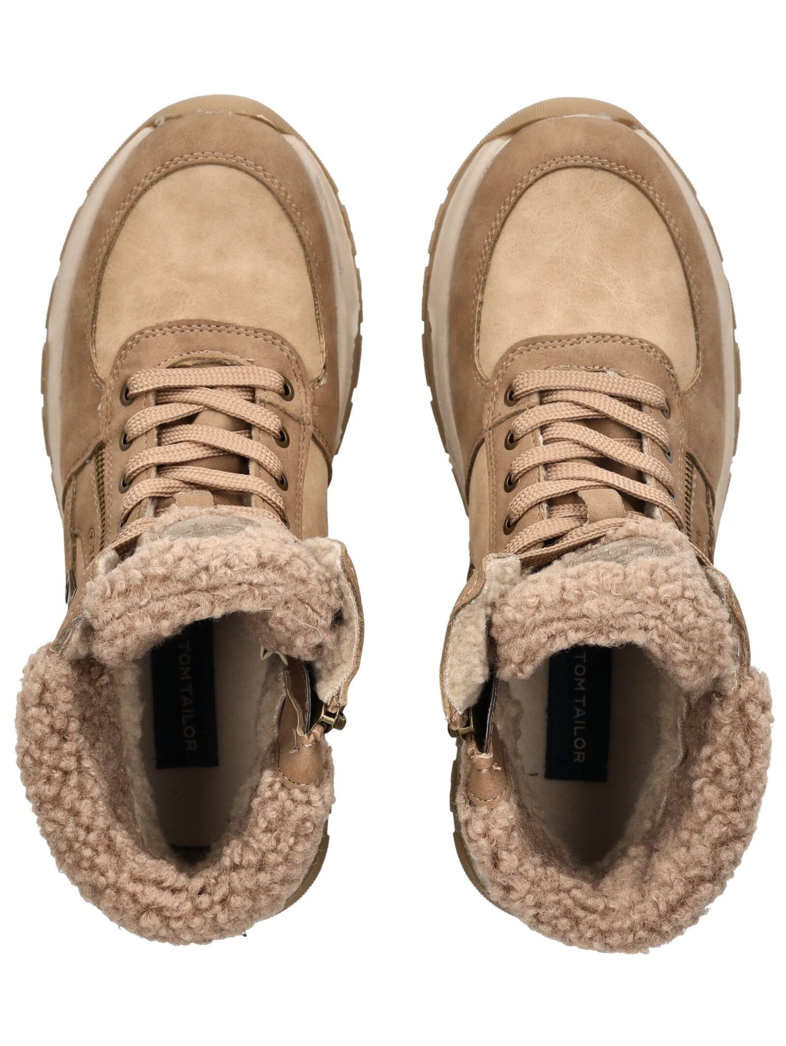 TOM TAILOR Schnürstiefelette »Tom Tailor Stiefelette Lederimitat/Textil«