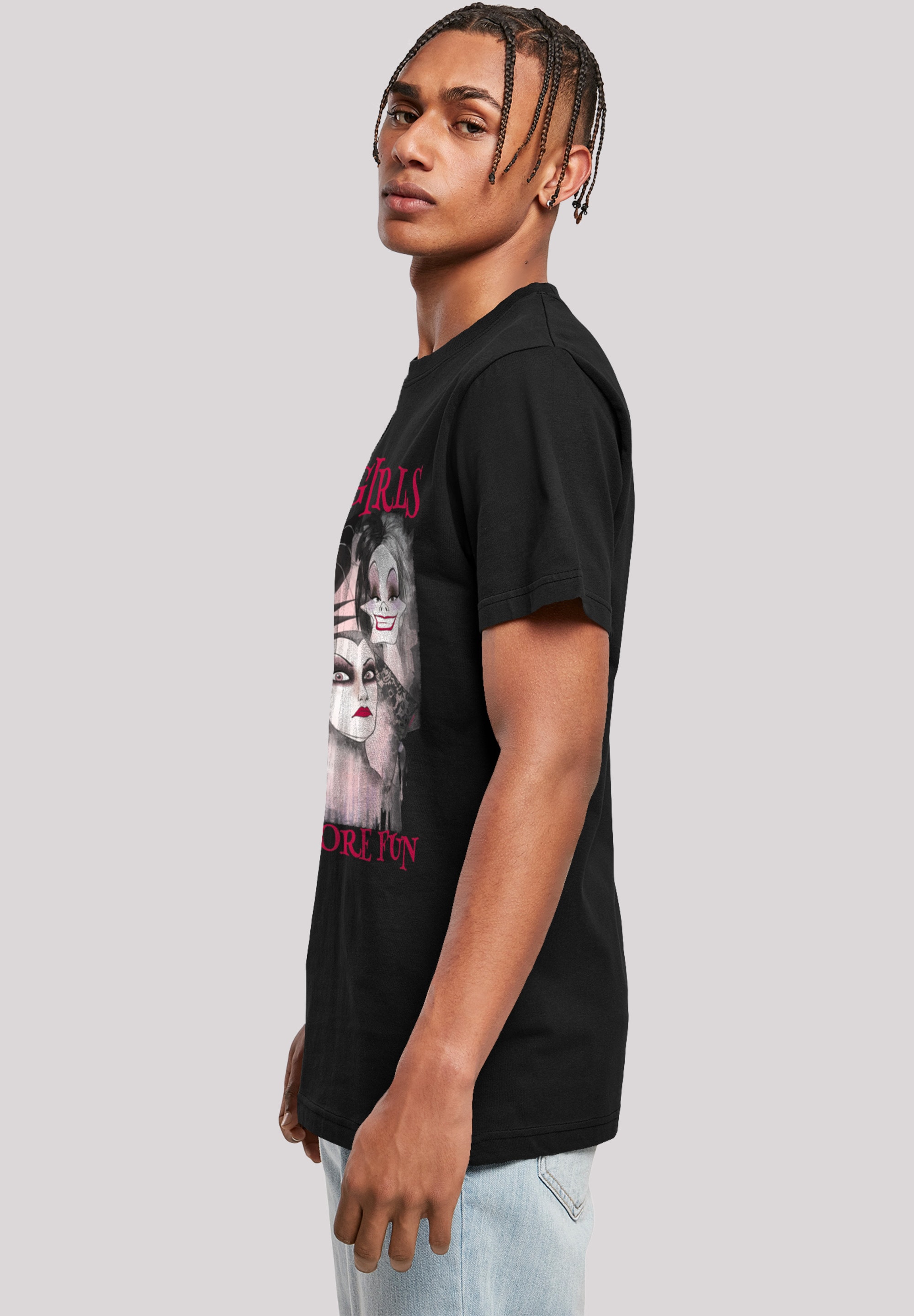 F4NT4STIC T-Shirt »Disney Bad Girls Have More Fun«, Herren,Premium Merch,Regular-Fit,Basic,Bedruckt