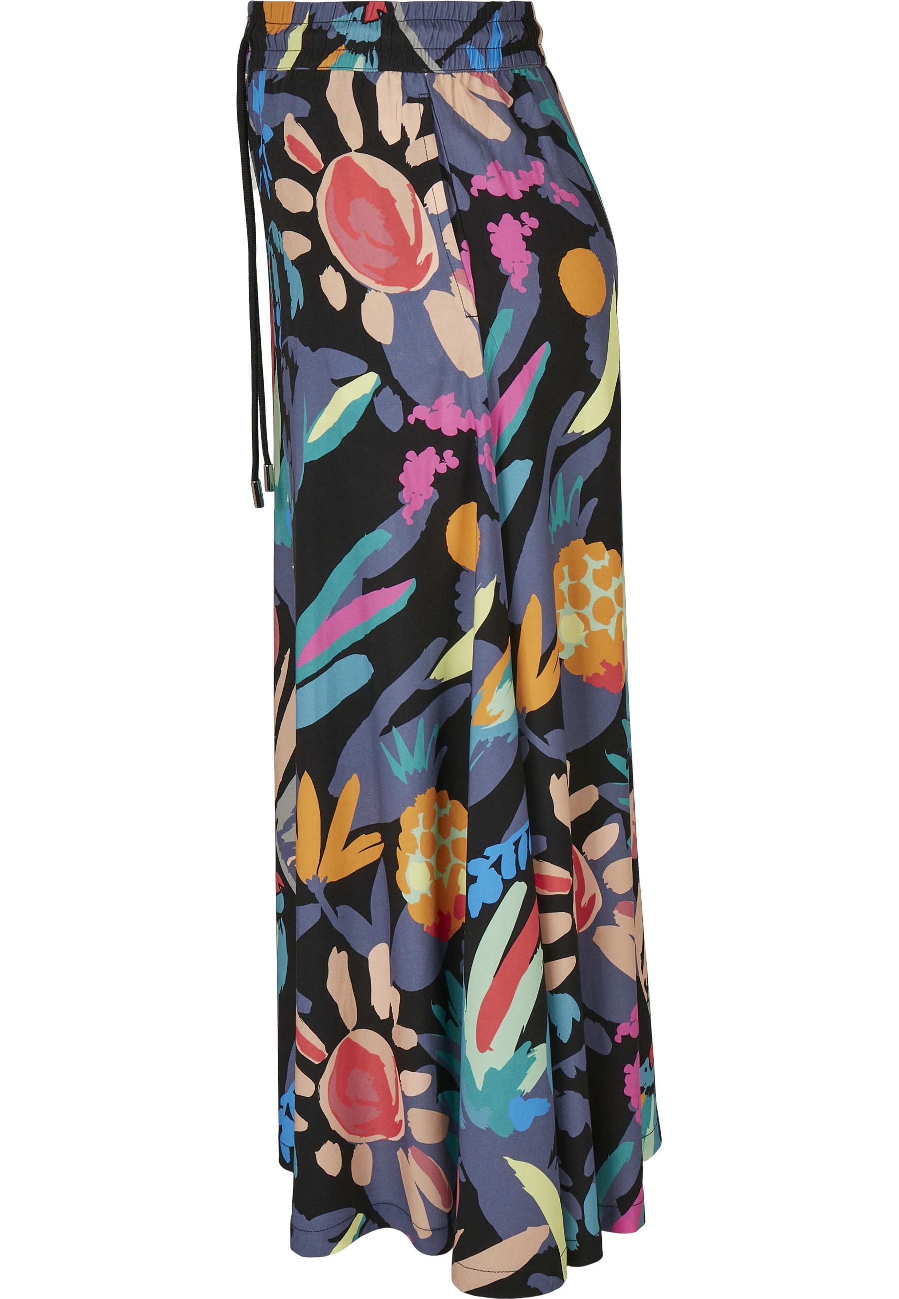 URBAN CLASSICS Jerseyrock »Urban Classics Damen Ladies Viscose Midi Skirt« 1