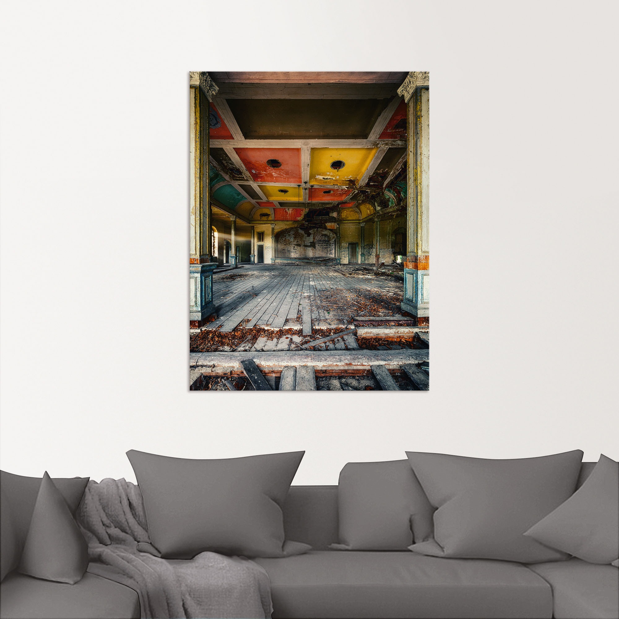 Artland Wandbild "Lost Place - Der letzte Tanz Tanzsaal" Gebäude 1 Stk. tlg günstig online kaufen