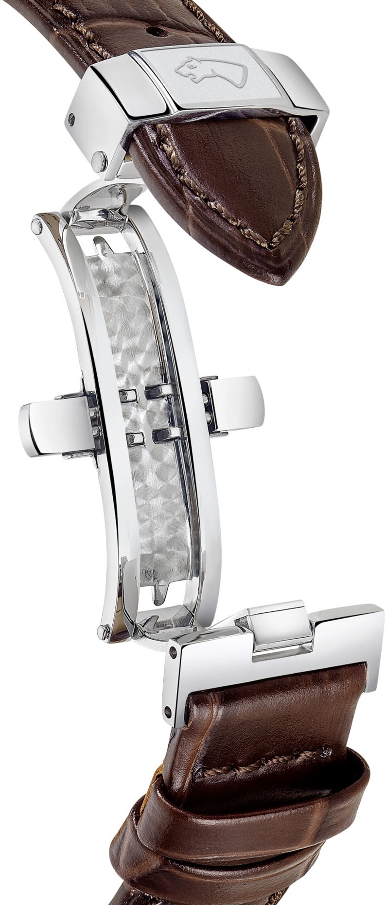 Jaguar Quarzuhr »Essentia« Armbanduhr, Herrenuhr, Swiss Made, Lederarmband, analog, Datum