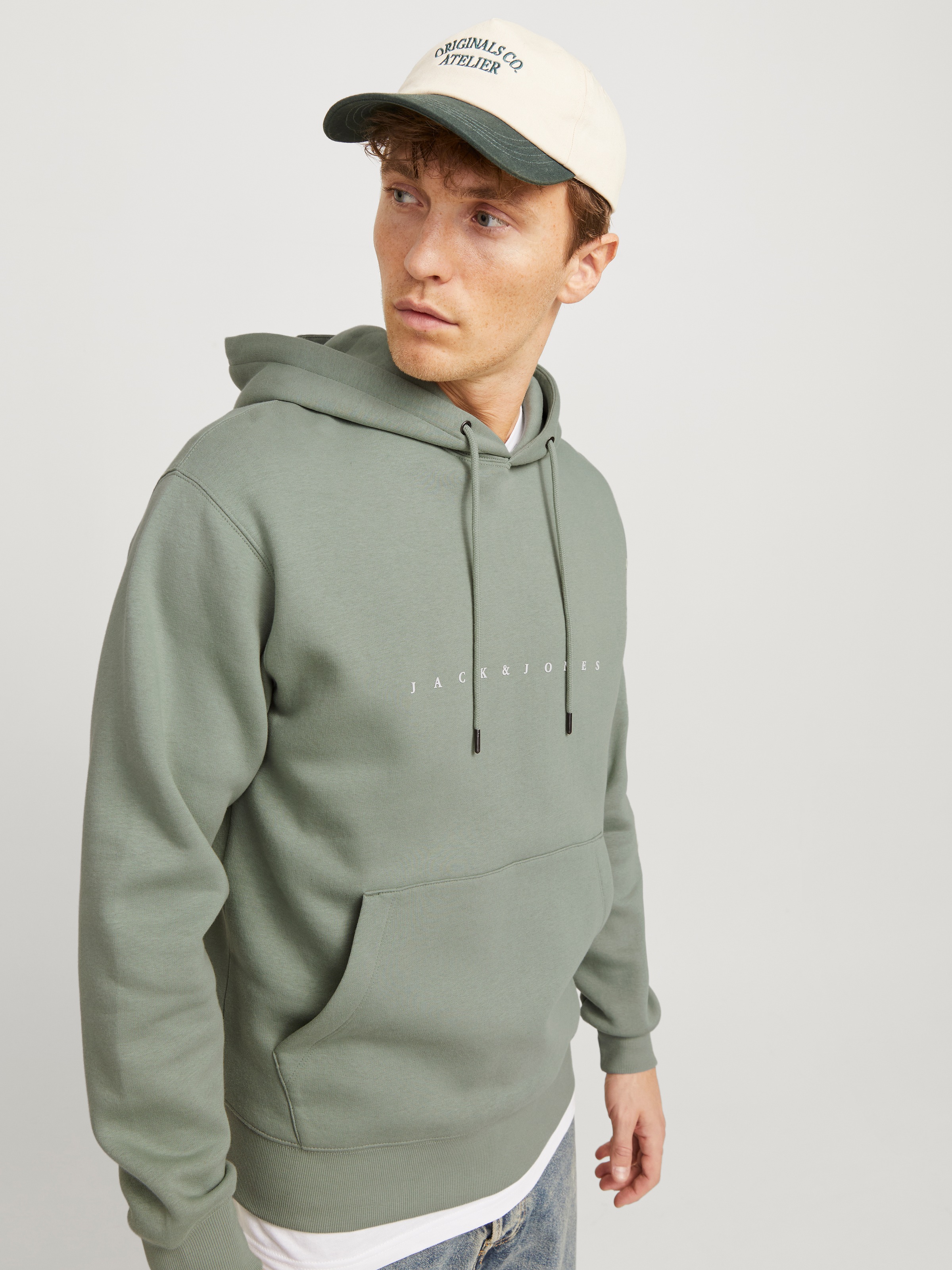 Jack & Jones Kapuzensweatshirt »JJESTAR JJ SWEAT HOOD NOOS«, mit Logo Print im 3D Look