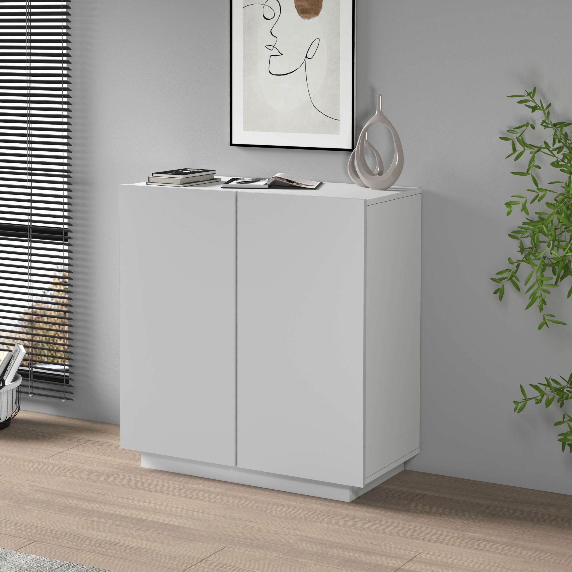 INOSIGN Aktenschrank »Essential, Mehrzweckschrank, Büroschrank mit 2 Türen«, & verstellbaren Einlegeböden, Höhe 86 oder 166 cm, Made in Italy