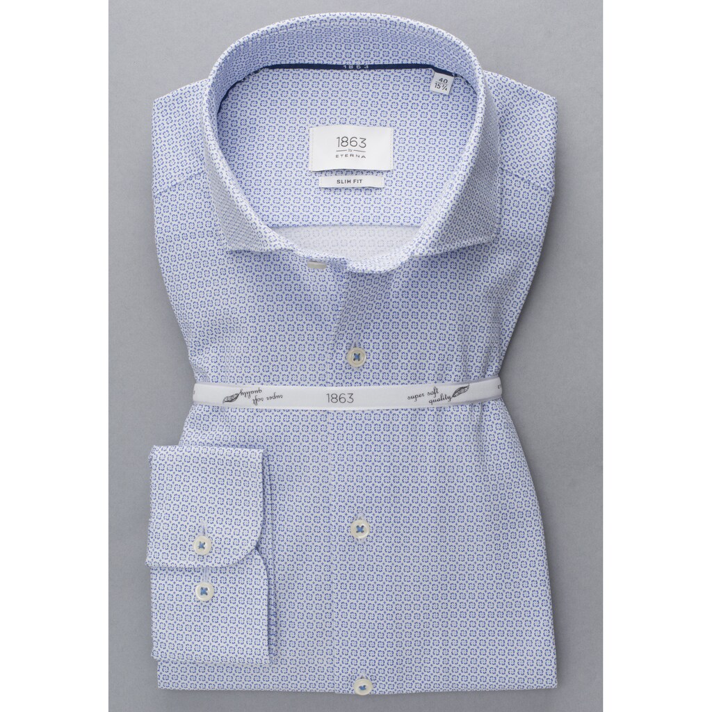 Herrenmode Businessmode Eterna Langarmhemd »SLIM FIT« hellblau Herrenmode Businessmode Eterna Langarmhemd »SLIM FIT« hellblau