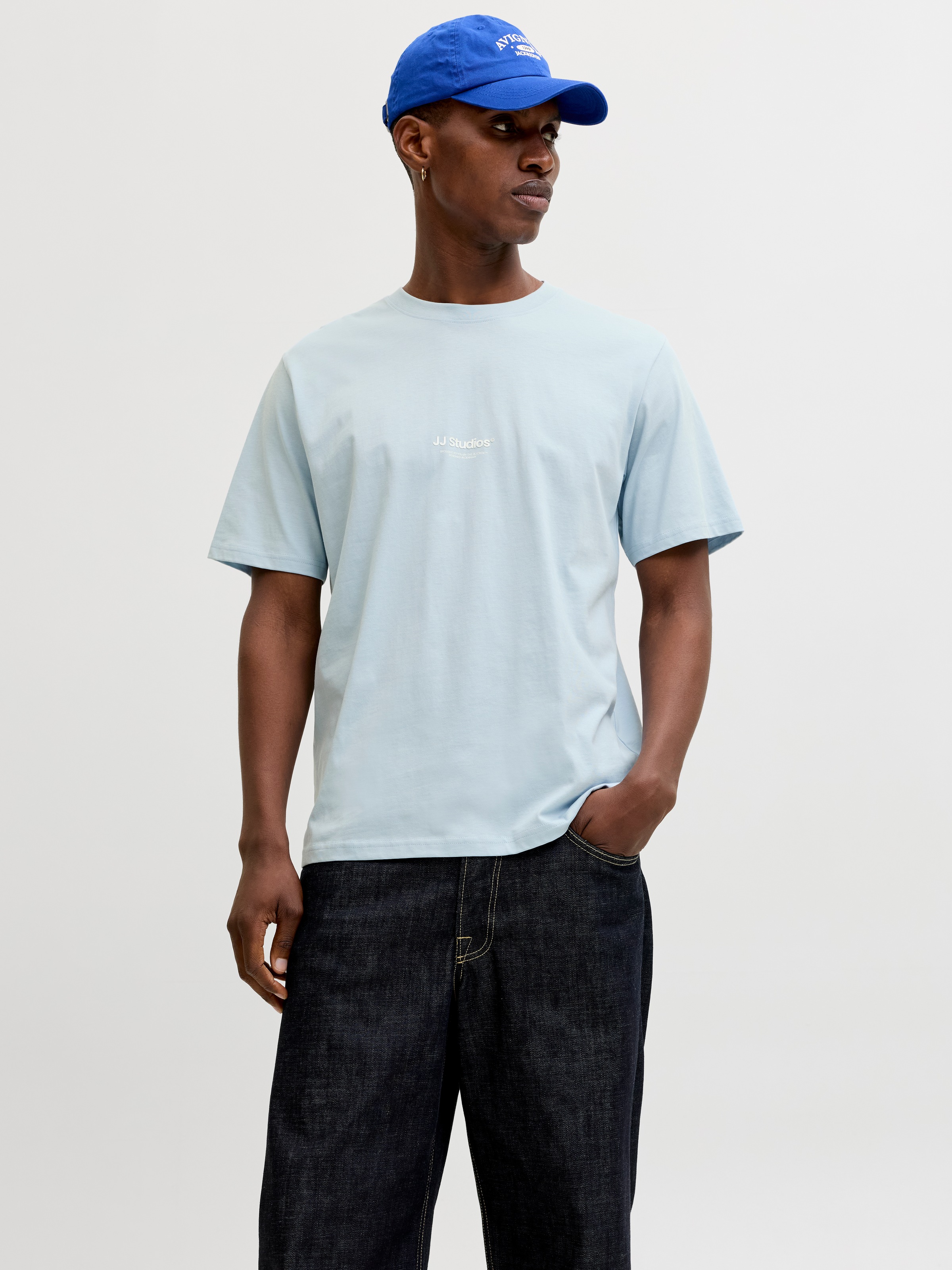 Jack & Jones T-Shirt "JJESOHO TEE SS CREW NECK NOOS" Baumwolle, relaxed fit günstig online kaufen