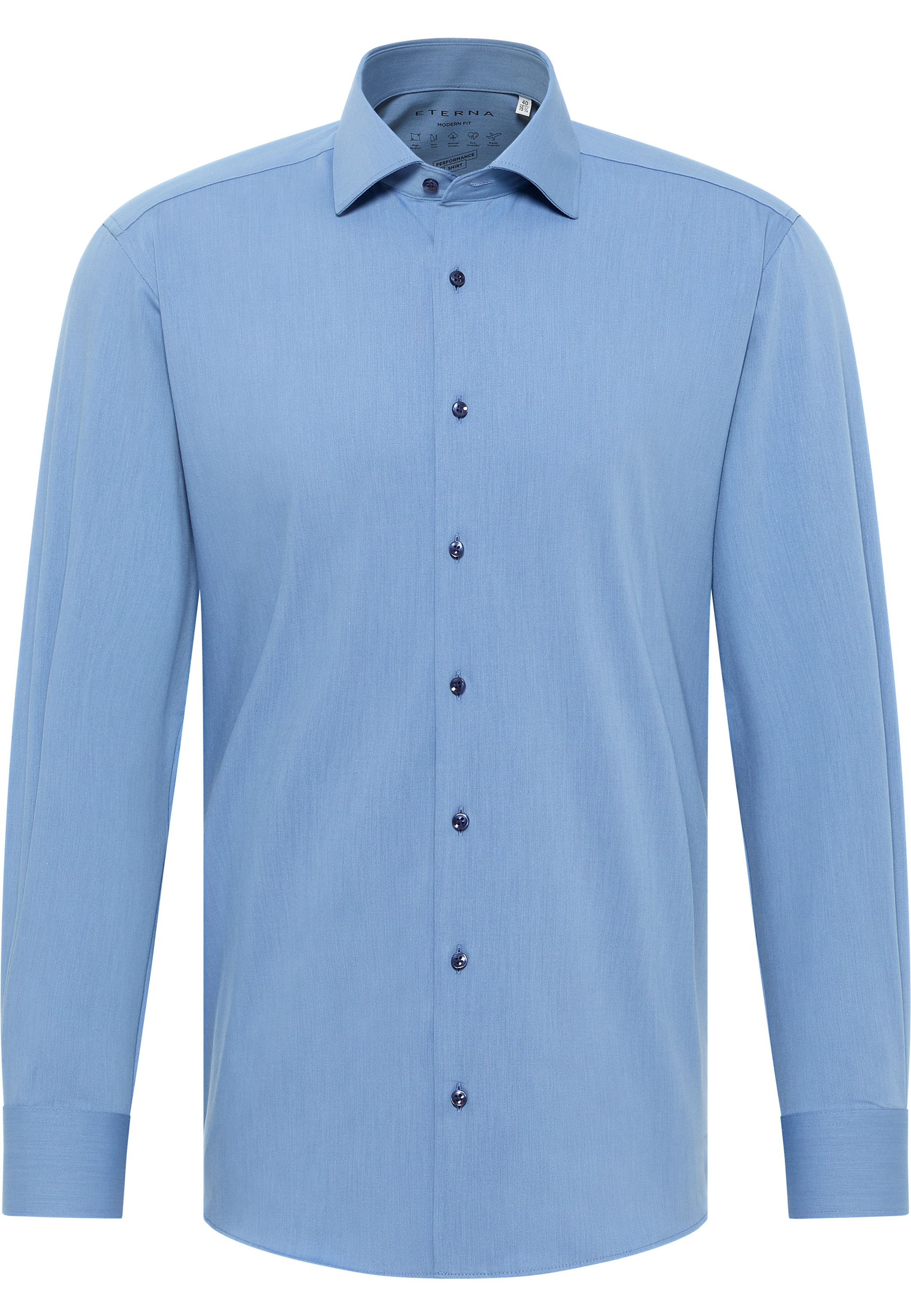 Eterna Langarmhemd »MODERN FIT«, NON IRON (bügelfrei)