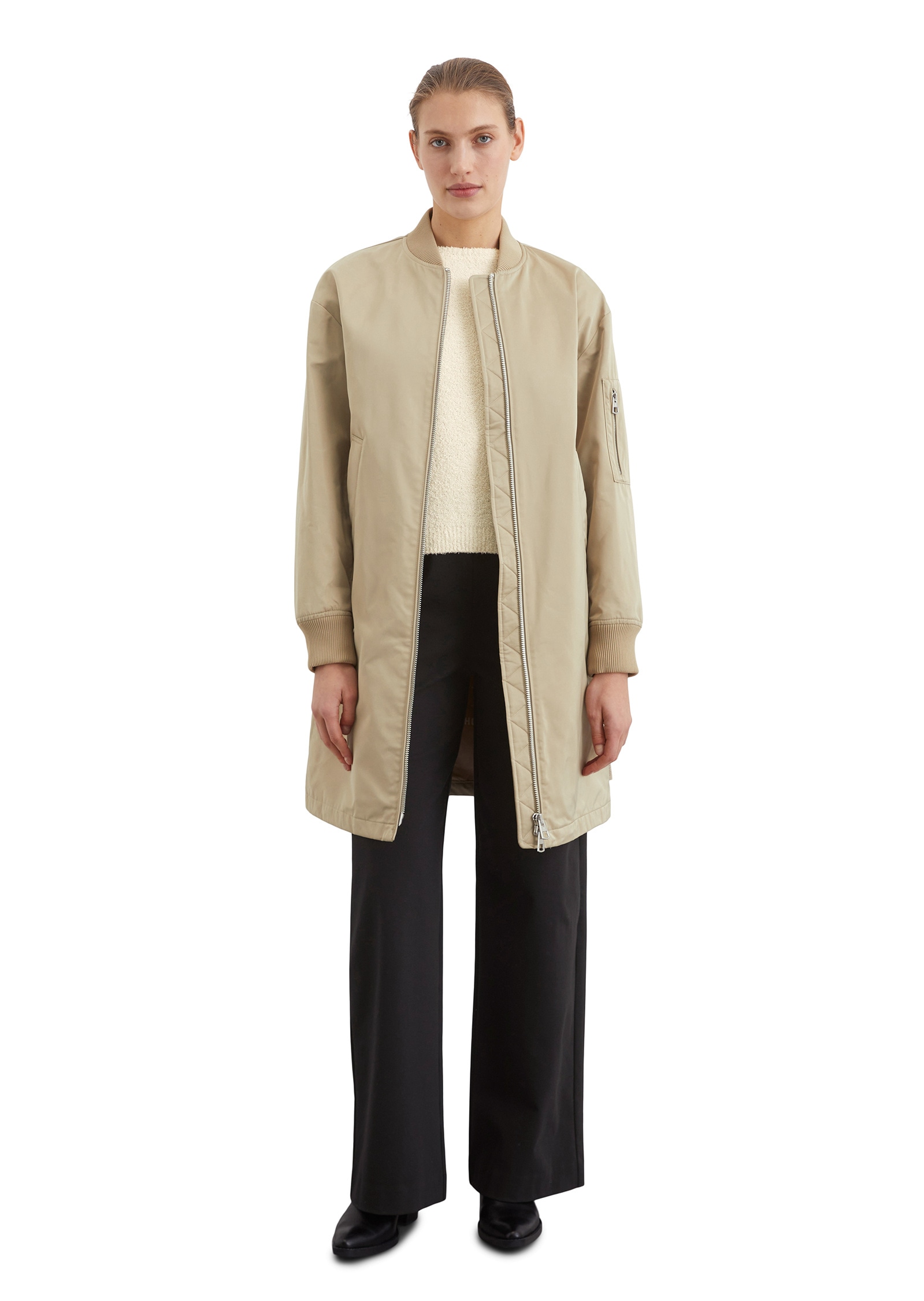 Marc O'Polo Kurzmantel »aus recyceltem Polyester-Twill«