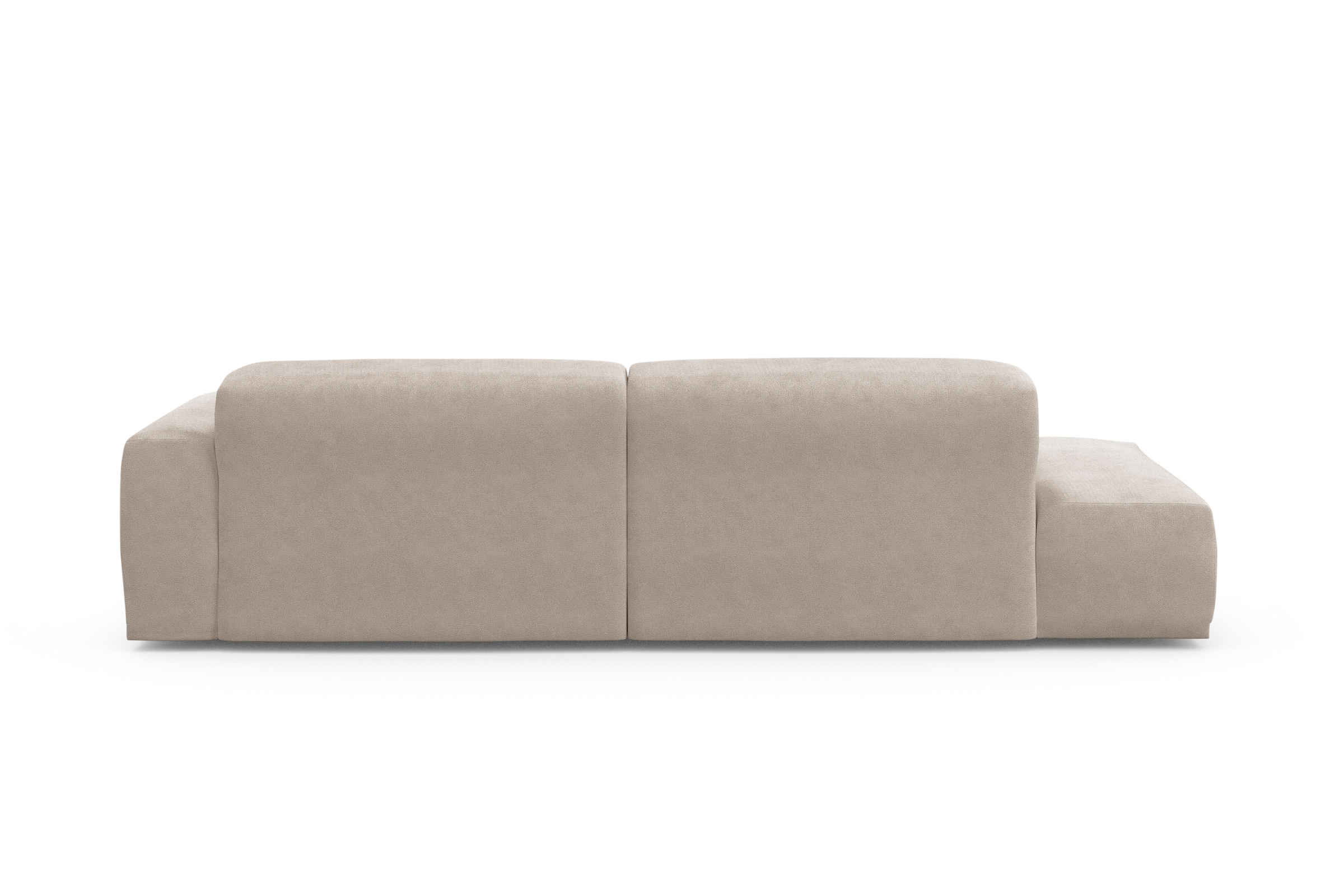 TRENDMANUFAKTUR Ecksofa Braga, aus 2 Teilen, moderner Cord-Stoff