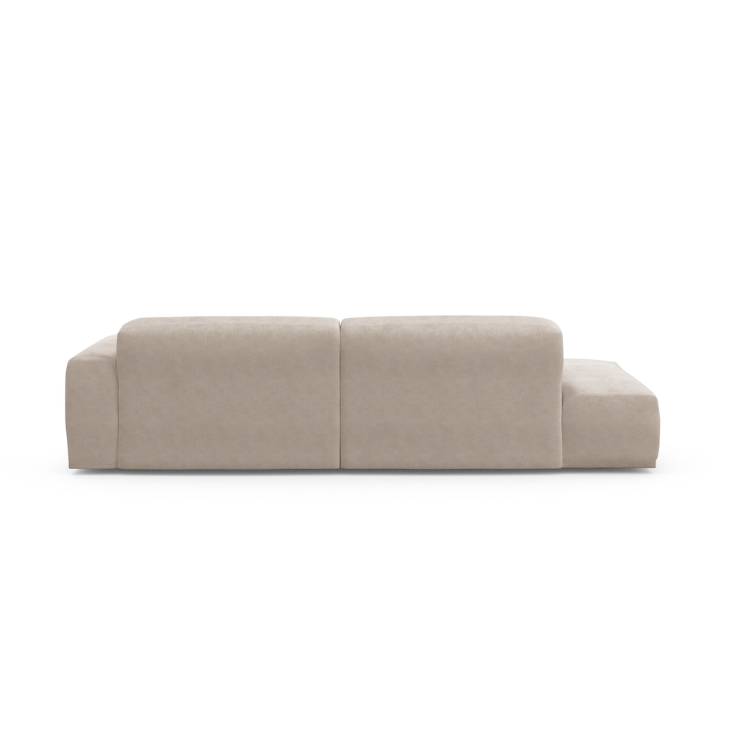 TRENDMANUFAKTUR Ecksofa Braga, aus 2 Teilen, moderner Cord-Stoff