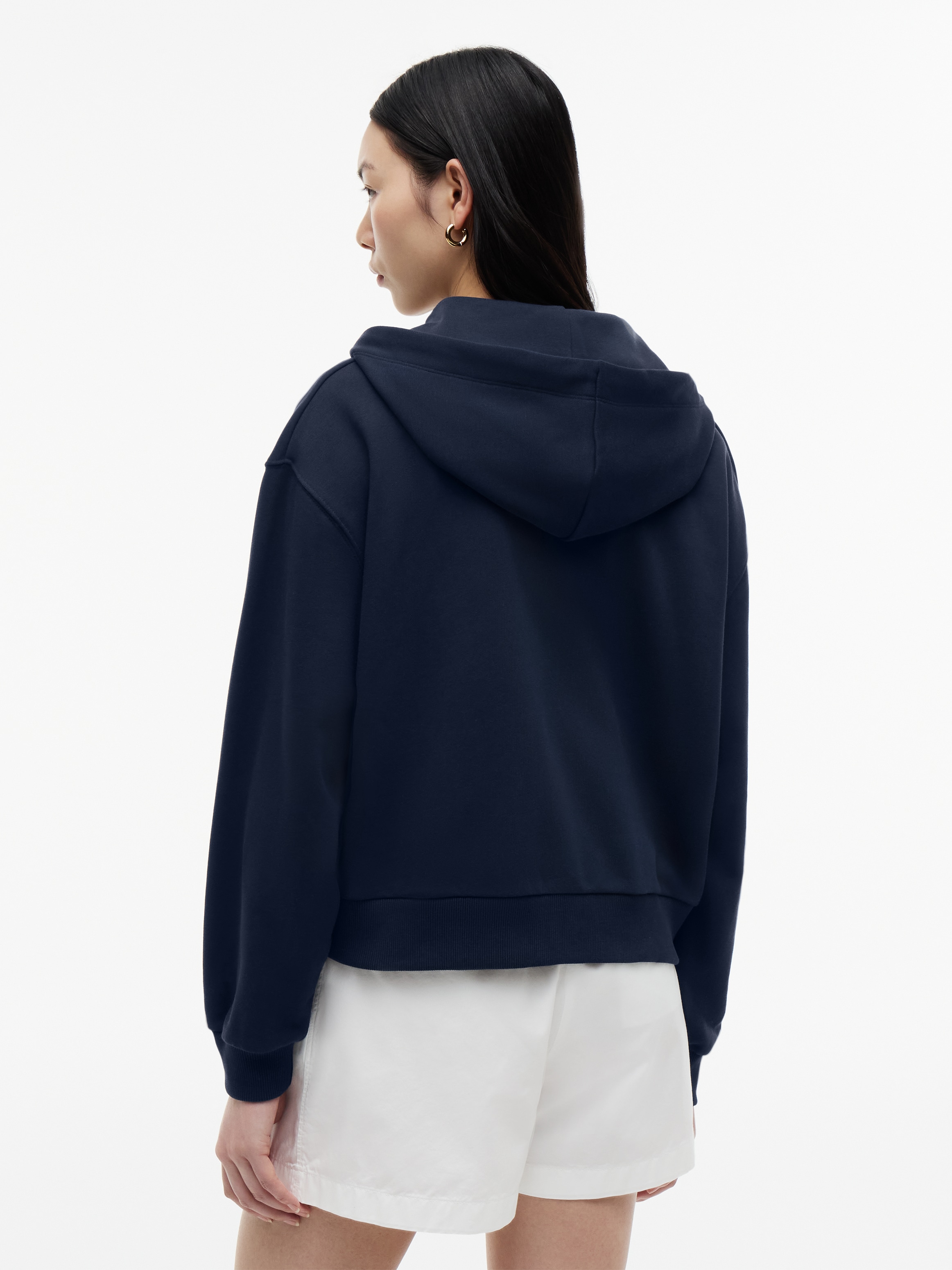 Tommy Hilfiger Kapuzensweatjacke »TH ROUNDAL ZIP-UP HOODIE« Baumwolle, Kapuze, Kängurutaschen