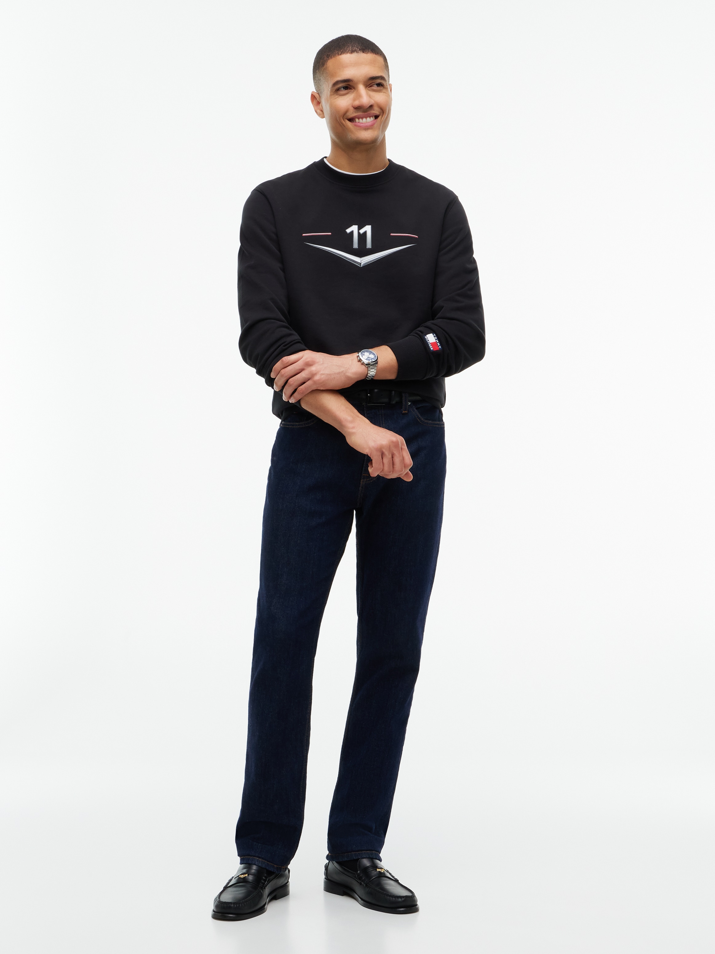 Tommy Hilfiger Sweatshirt »TH x Cadillac Formula 1® Team DRIVERS CHEVRON«, aus Baumwolle, Unisex
