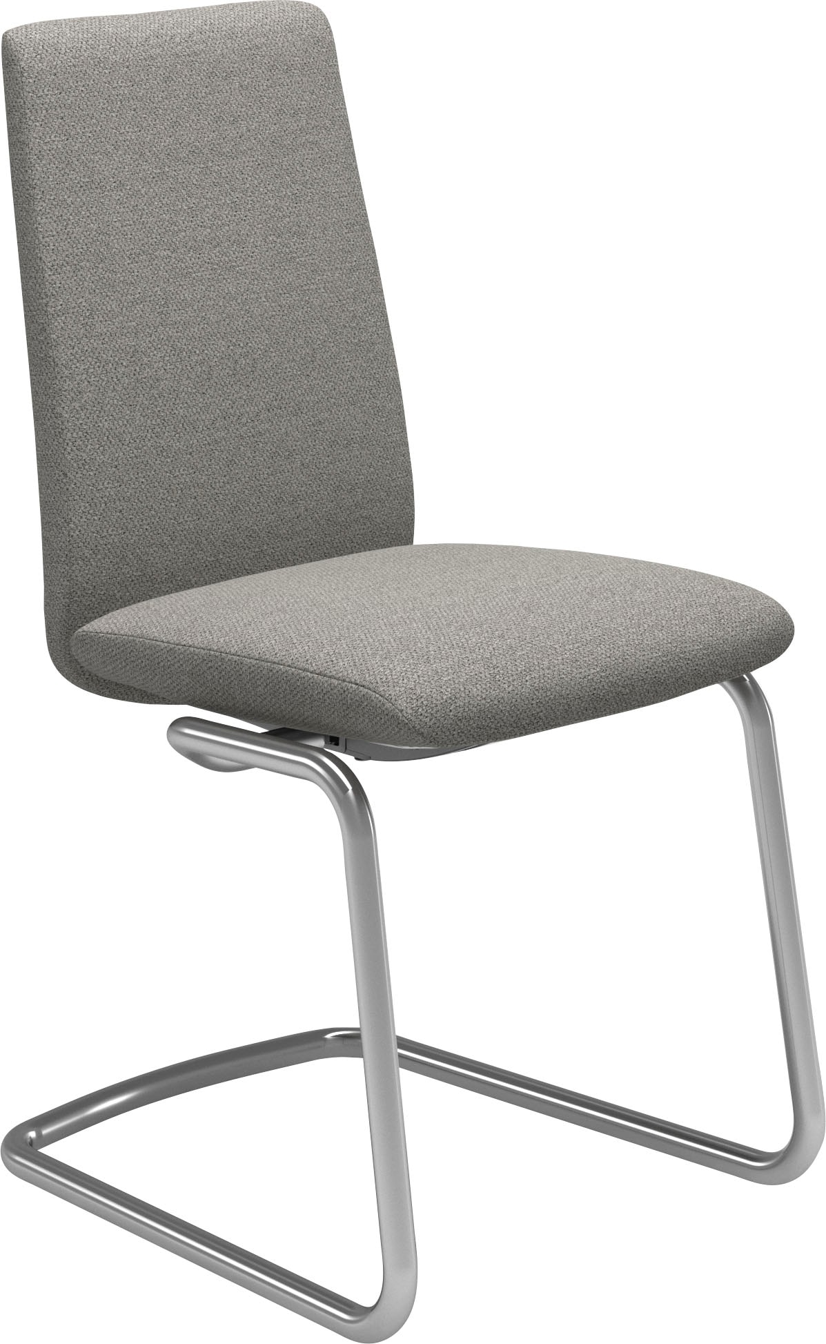 Stressless Polsterstuhl "Laurel", ROHLEDER Stoff Q2 FARON, Low Back, Größe M, mit Beinen aus Stahl in Chrom glänzend