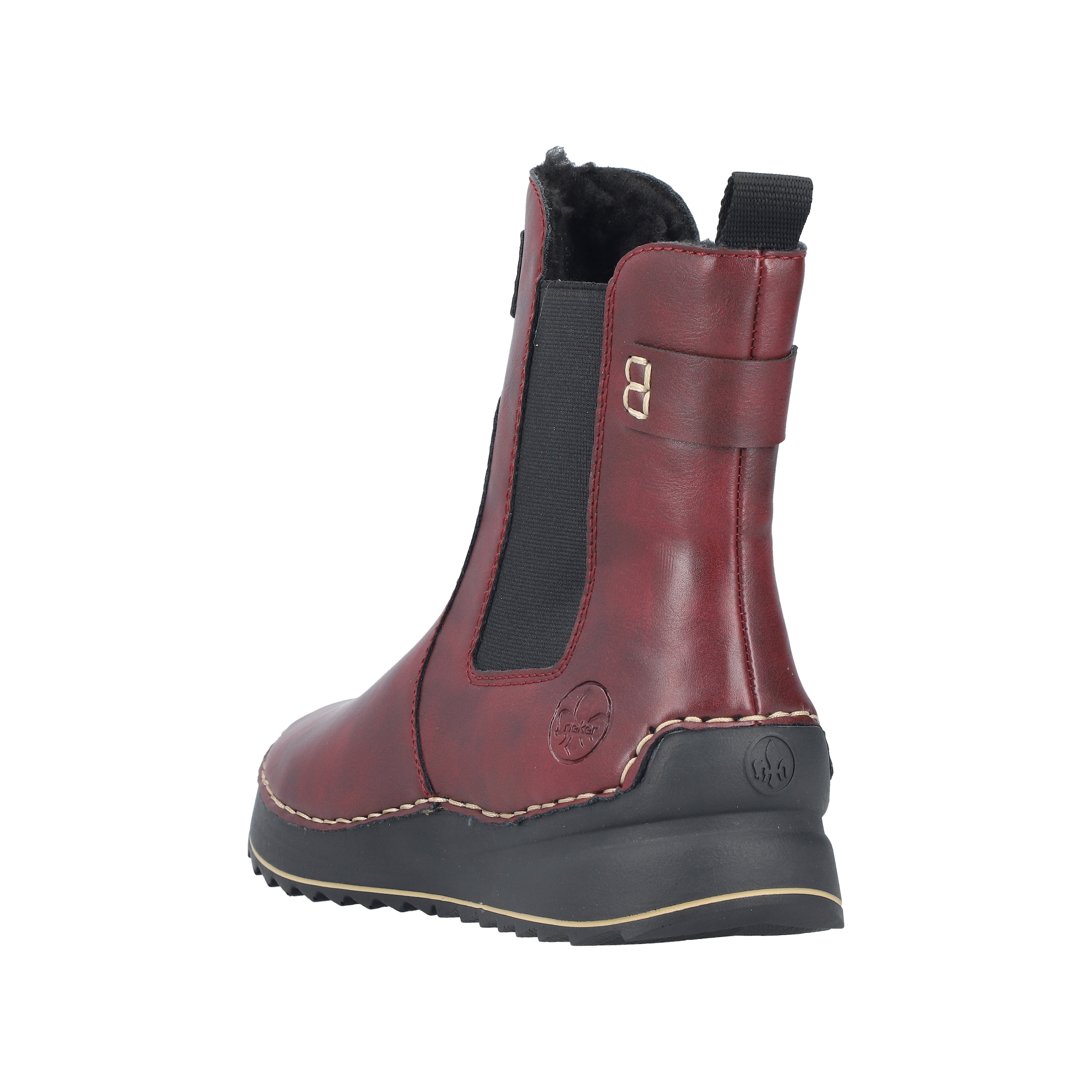 Rieker Winterboots  Keilboots, Stiefelette mit Profilsohle und Stretcheinsatz