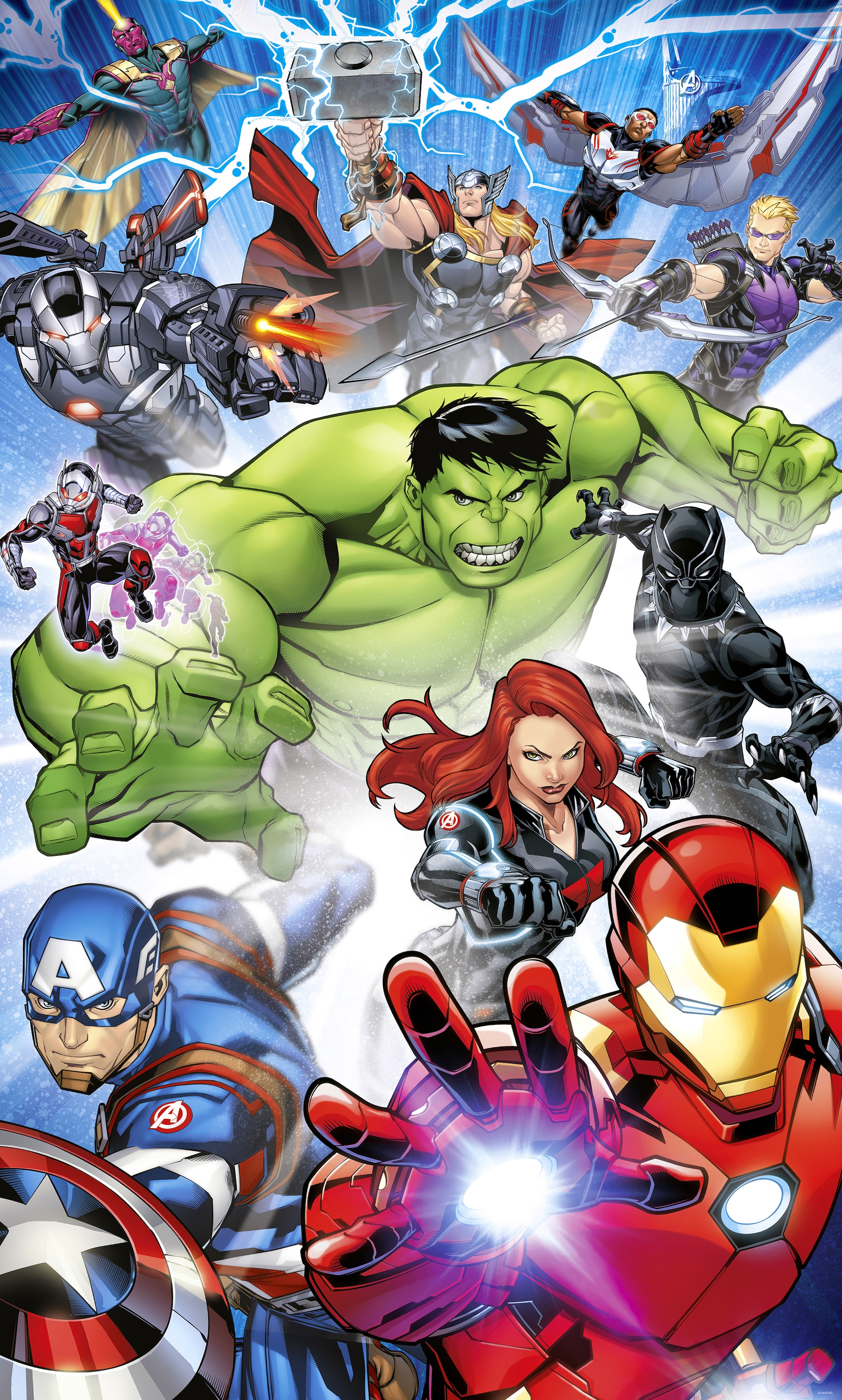 Komar Kindertapete »Marvel Avengers Protect«, bedruckt