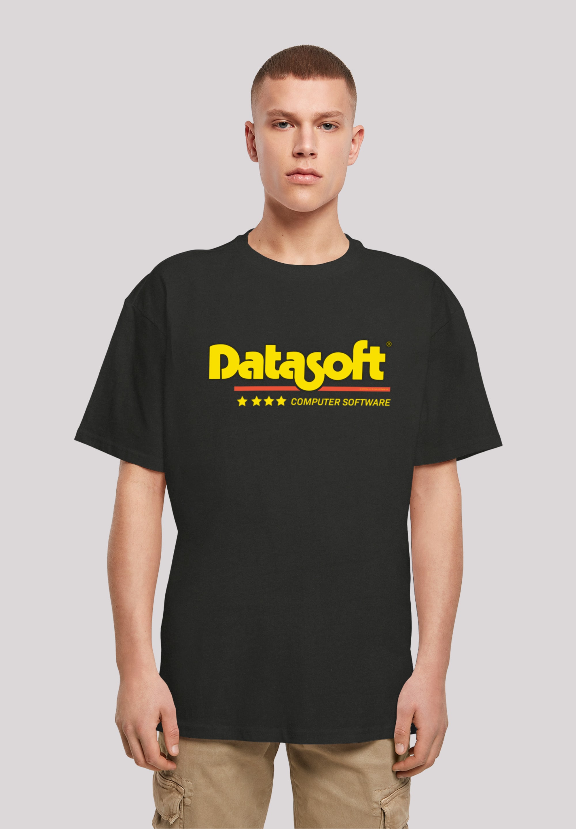 T-Shirt »DATASOFT Logo yellow Retro Gaming SEVENSQUARED«, Print