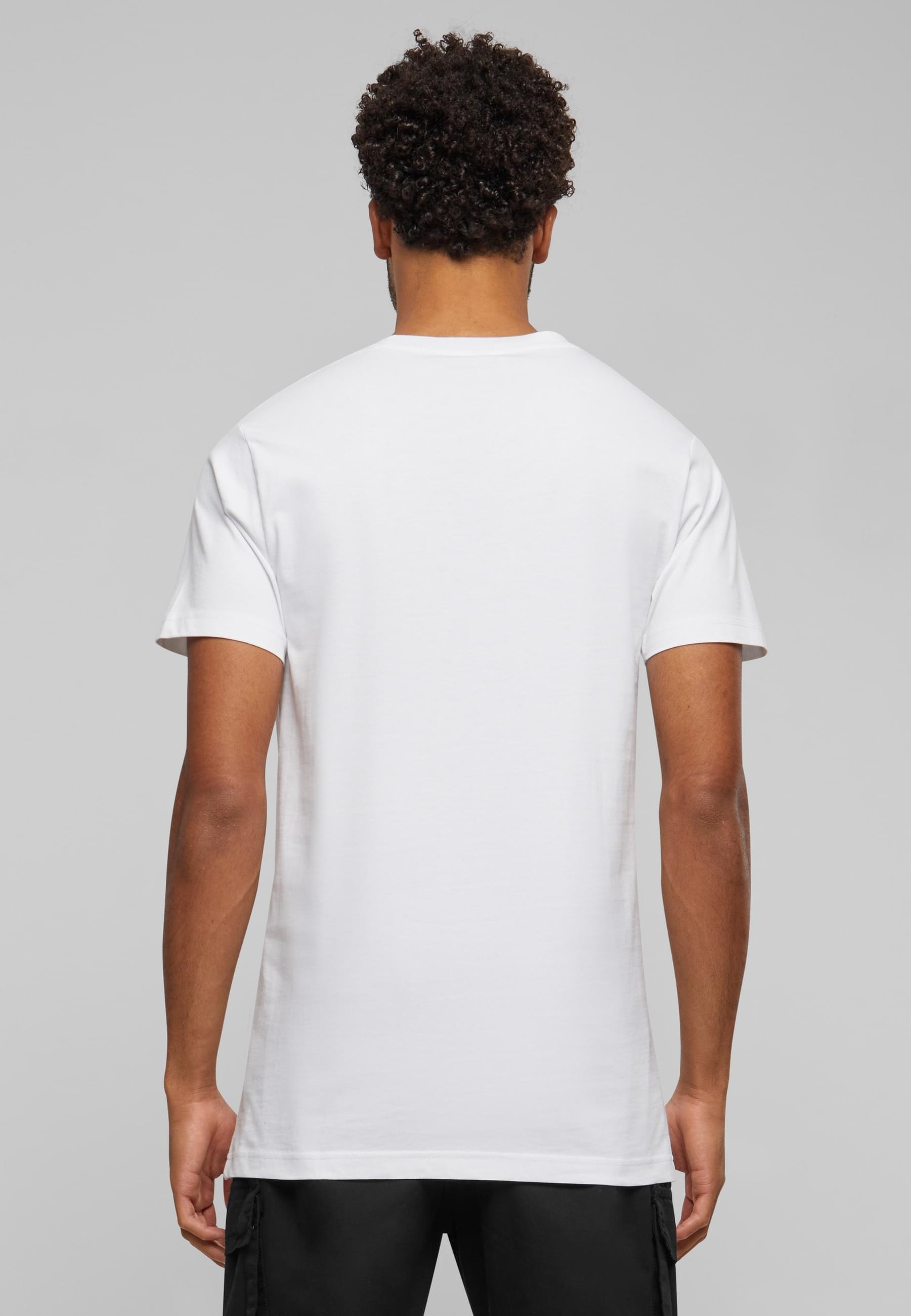 MisterTee Kurzarmshirt »MisterTee Herren Rose Patch Tee«, (1 tlg.)