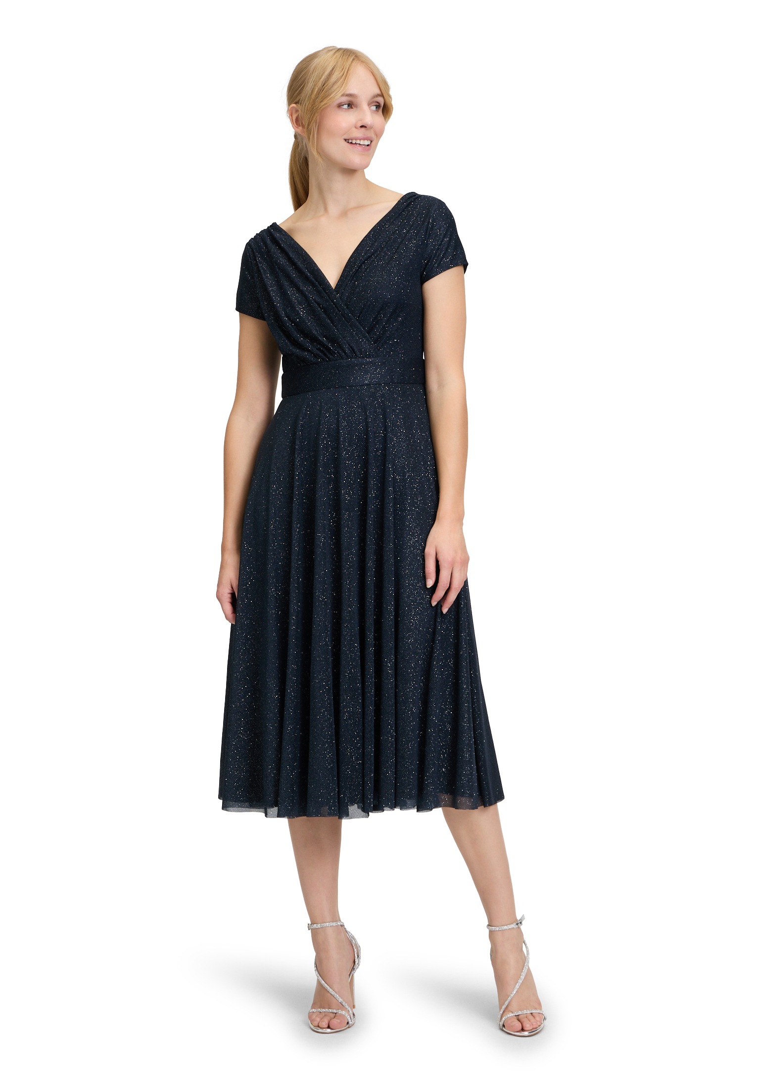Vera Mont Cocktailkleid "Vera Mont Damen Cocktailkleid im Glitzer-Look", Ma günstig online kaufen