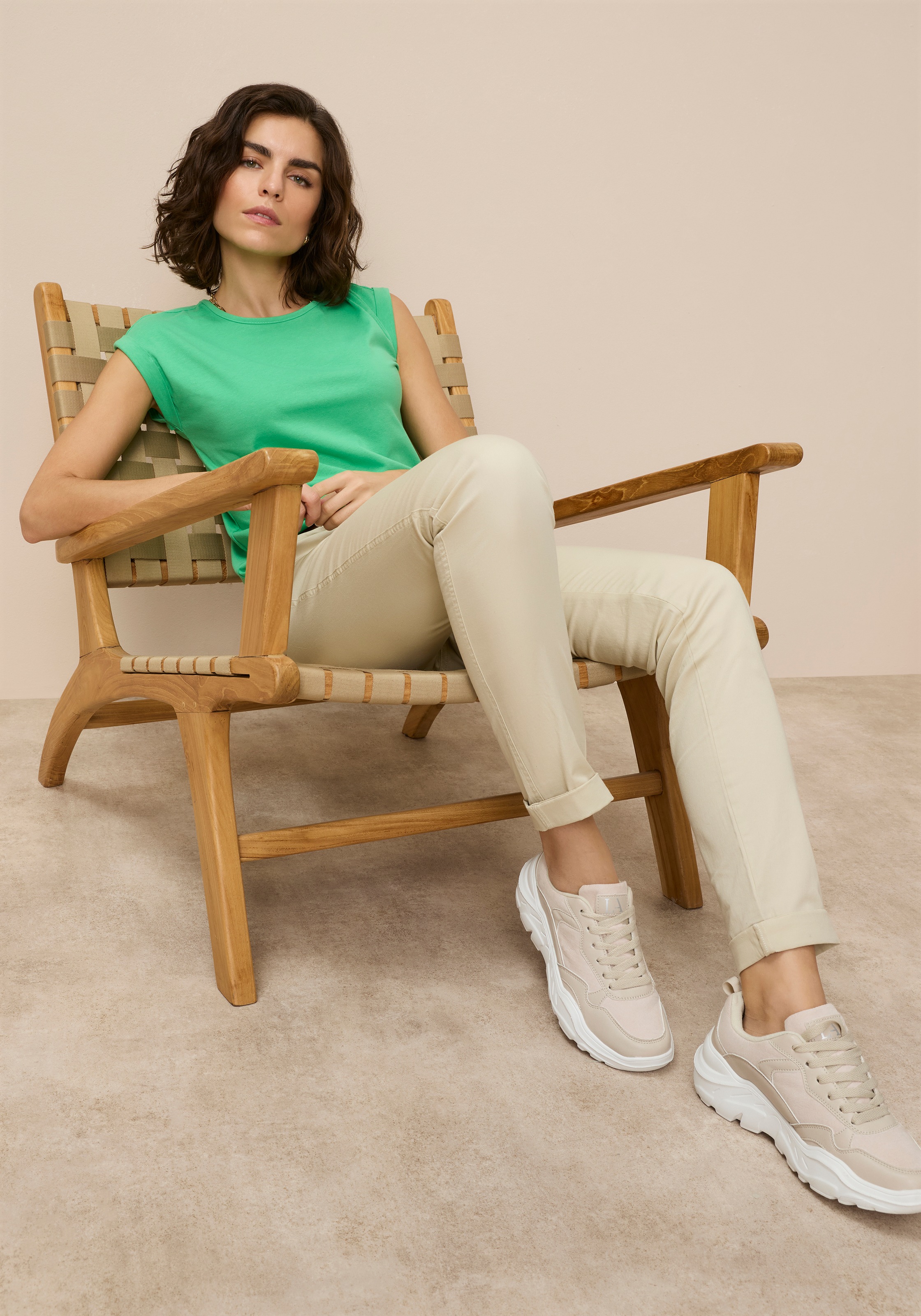 AJC Chino Pants Women's Beige Size 50 3