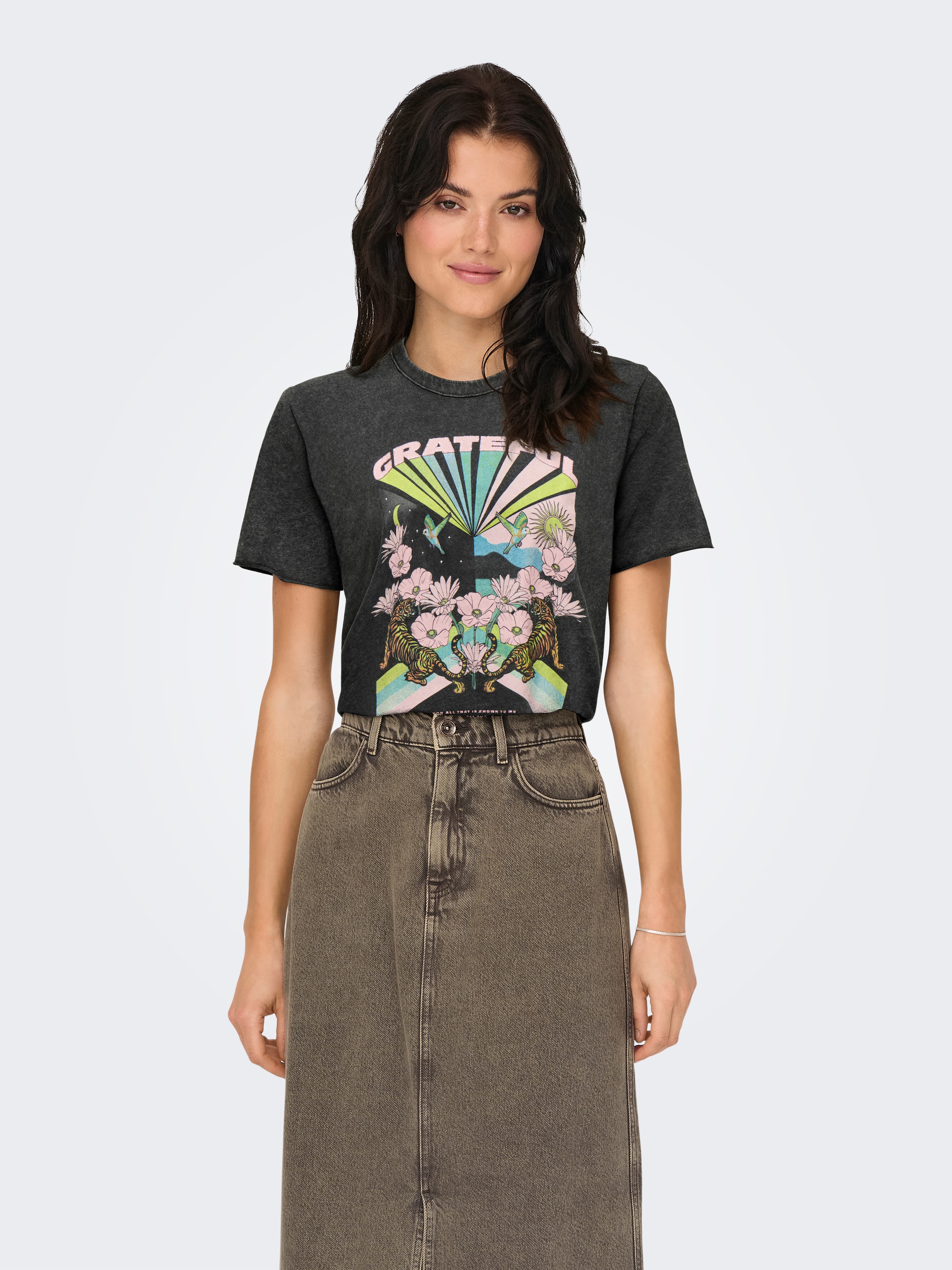 ONLY Rundhalsshirt "ONLLUCY REG S/S TOP JRS NOOS" Baumwolle, regular fit, u günstig online kaufen