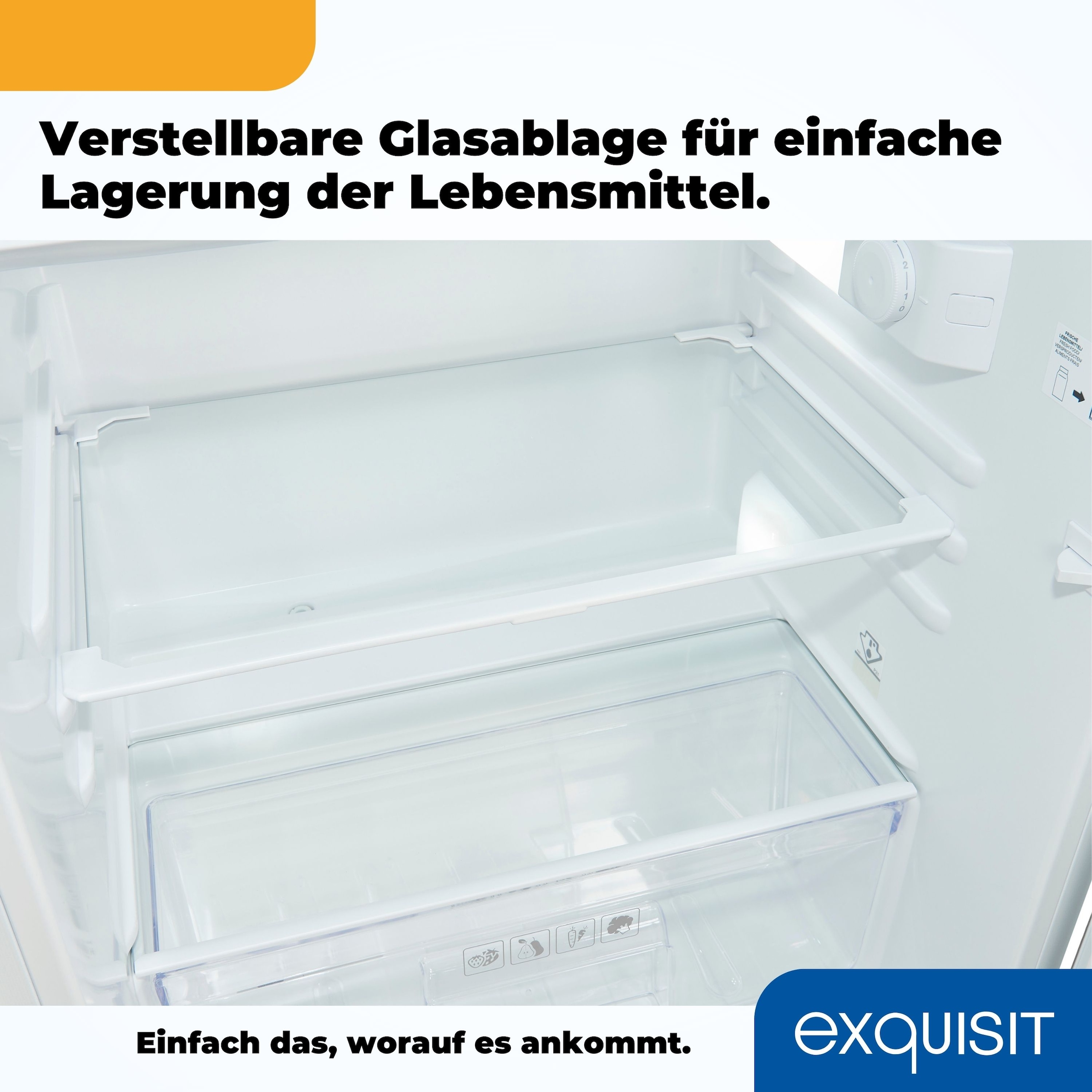 exquisit Einbaukühlgefrierkombination »EKGC225-40-E-080E«, Tür Alarm