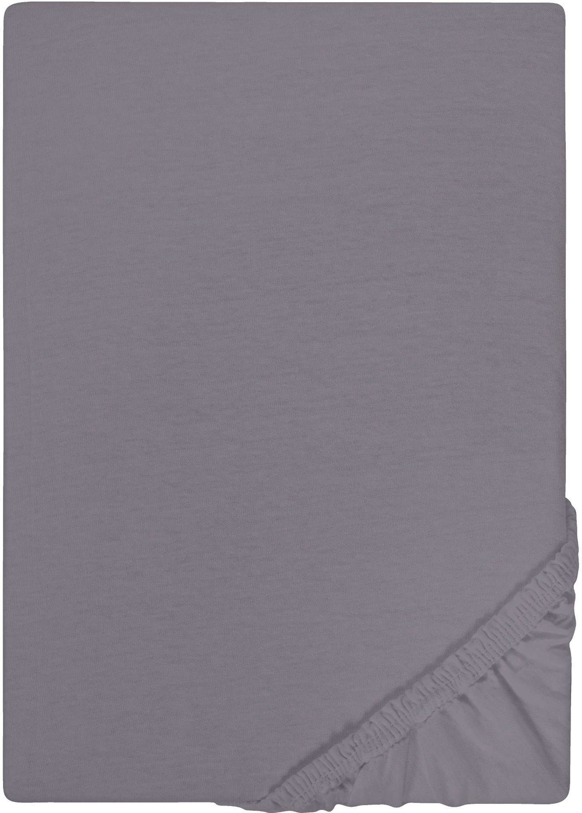 Castell - Markenbettwäsche Spannbettlaken »Jersey in Gr. 90x200, 140x200 oder 180x200 cm«, aus Baumwolle, für Matratzen bis 22 cm Höhe, Bettlaken, Spannbetttuch
