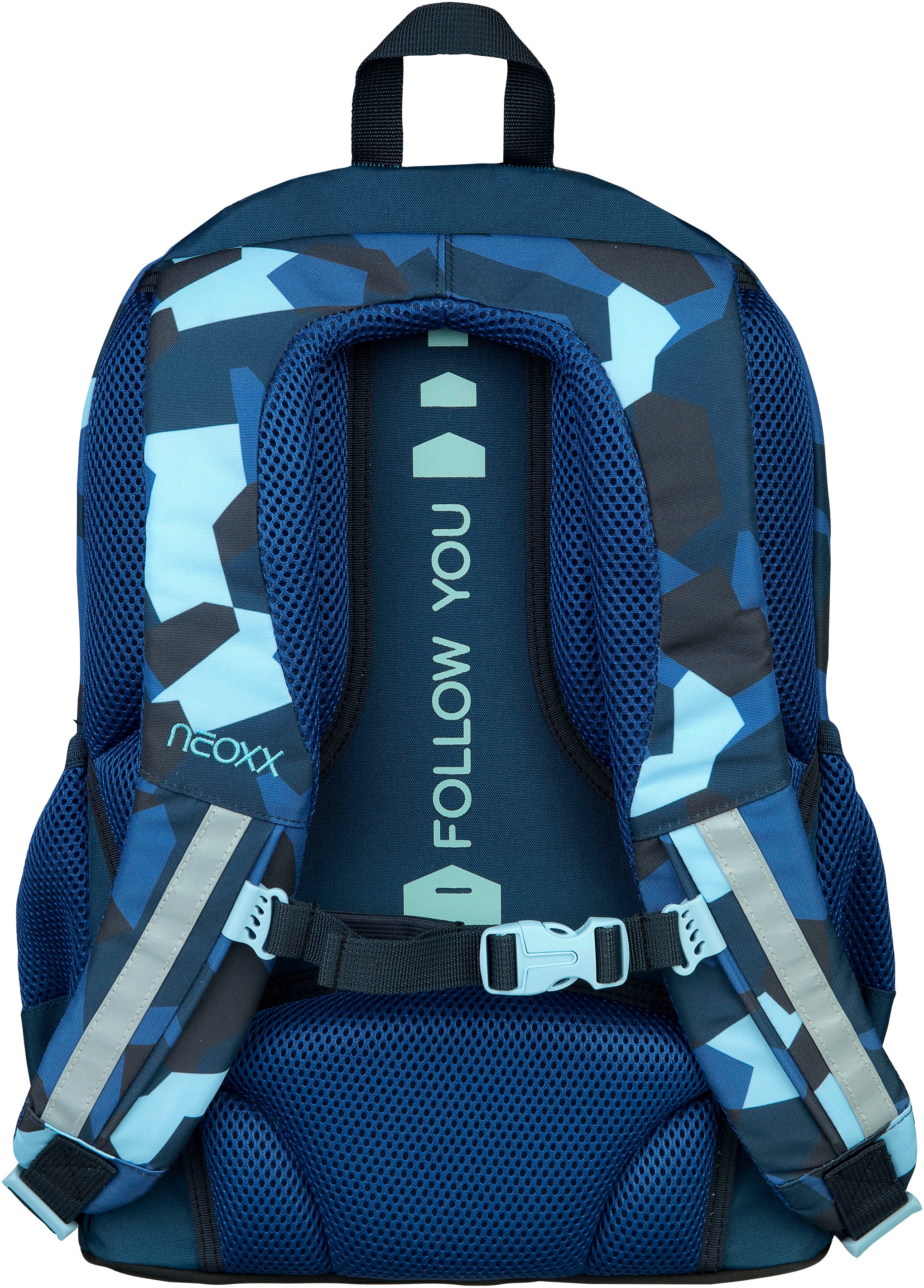 neoxx Schulrucksack »Flow, Camo Nation«, teilweise aus recyceltem Material