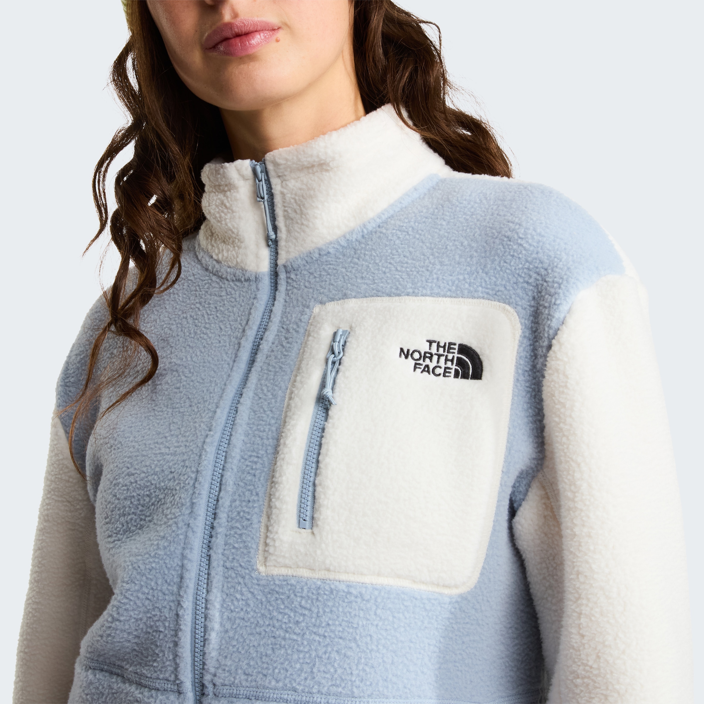 The North Face Strickfleece-Pullover »W YUMIORI FULL ZIP« aus Polyester, mit durchgehendem Reißverschluss