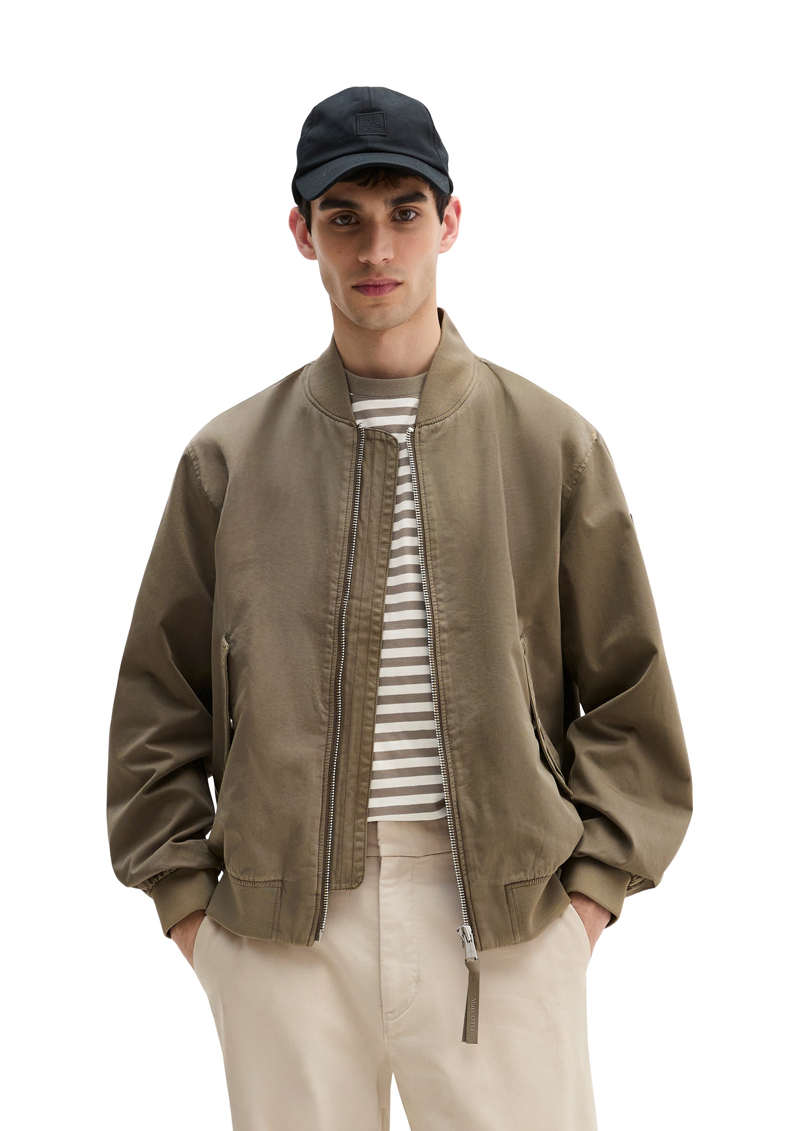 Marc OPolo "aus Bio-Baumwoll-Twill" ohne Kapuze