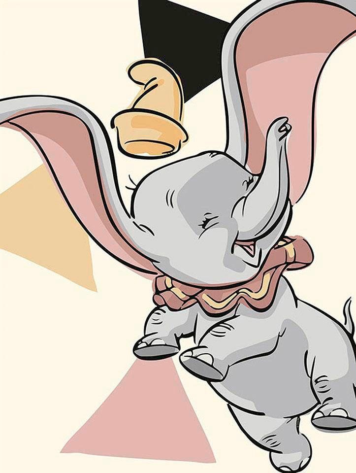 Komar Poster "Dumbo Angles", Disney, (1 St.), Kinderzimmer, Schlafzimmer, Wohnzimmer