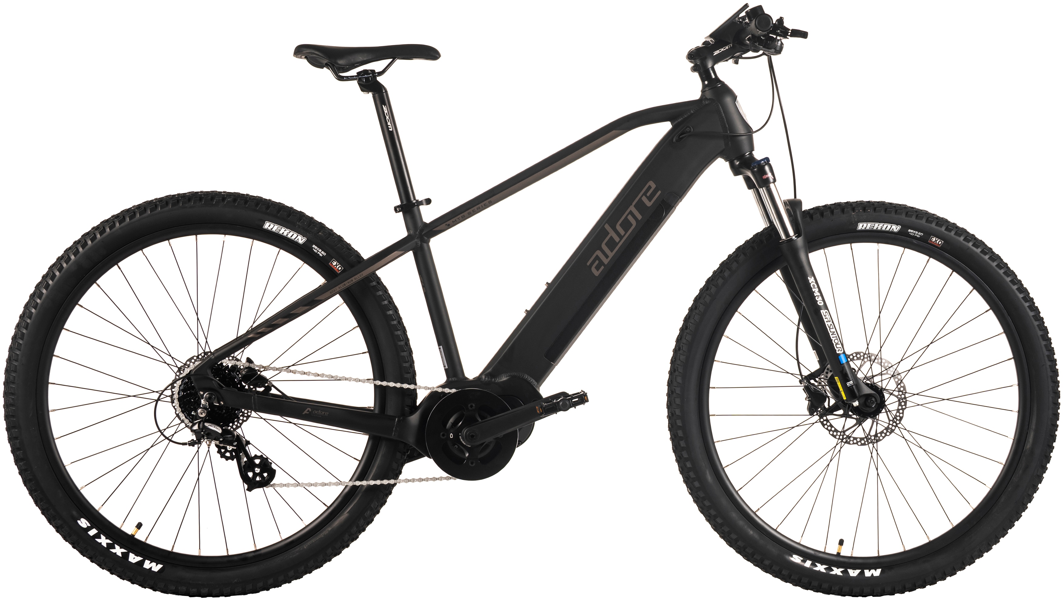 ADORE E-Bike "Hardtail 29" GX-950 Mittelmotor 75NM / 15Ah schwarz matt", 44cm, 29 Zoll (73,66cm)schwarz, schwarz, Elektrofahrräder