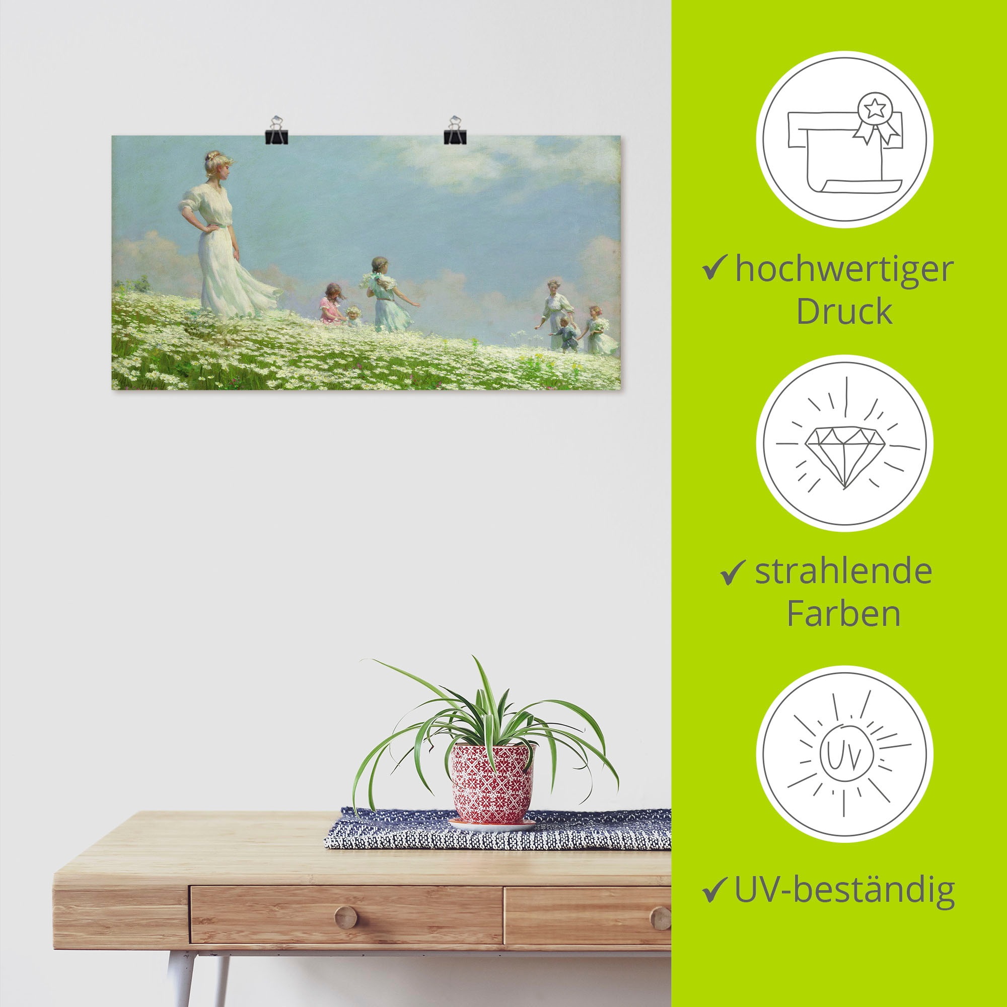 Artland Wandbild »Sommer. 1906«, Gruppen & Familien, (1 St.), als Leinwandbild, Poster in verschied. Größen