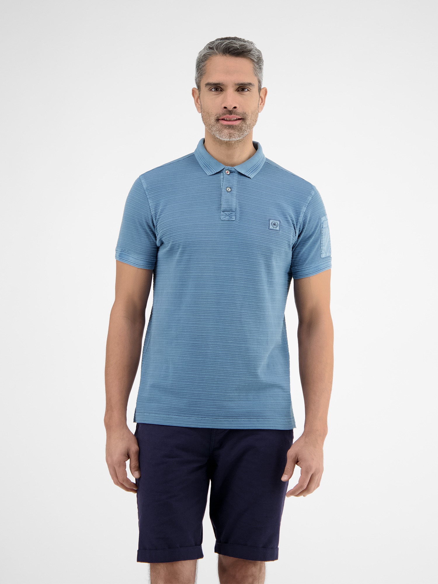 LERROS Poloshirt "Tonal-gestreiftes Poloshirt für Herren" günstig online kaufen