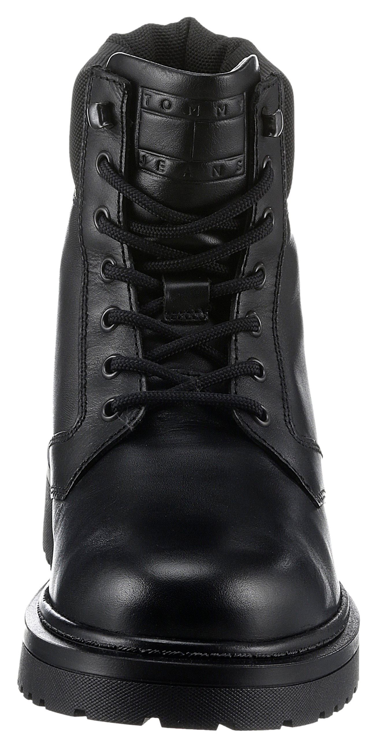 Tommy Jeans Schnürboots »TJM LACE UP BOOT«, Blockabsatz, Schnürstiefelette mit wattiertem Schaftrand