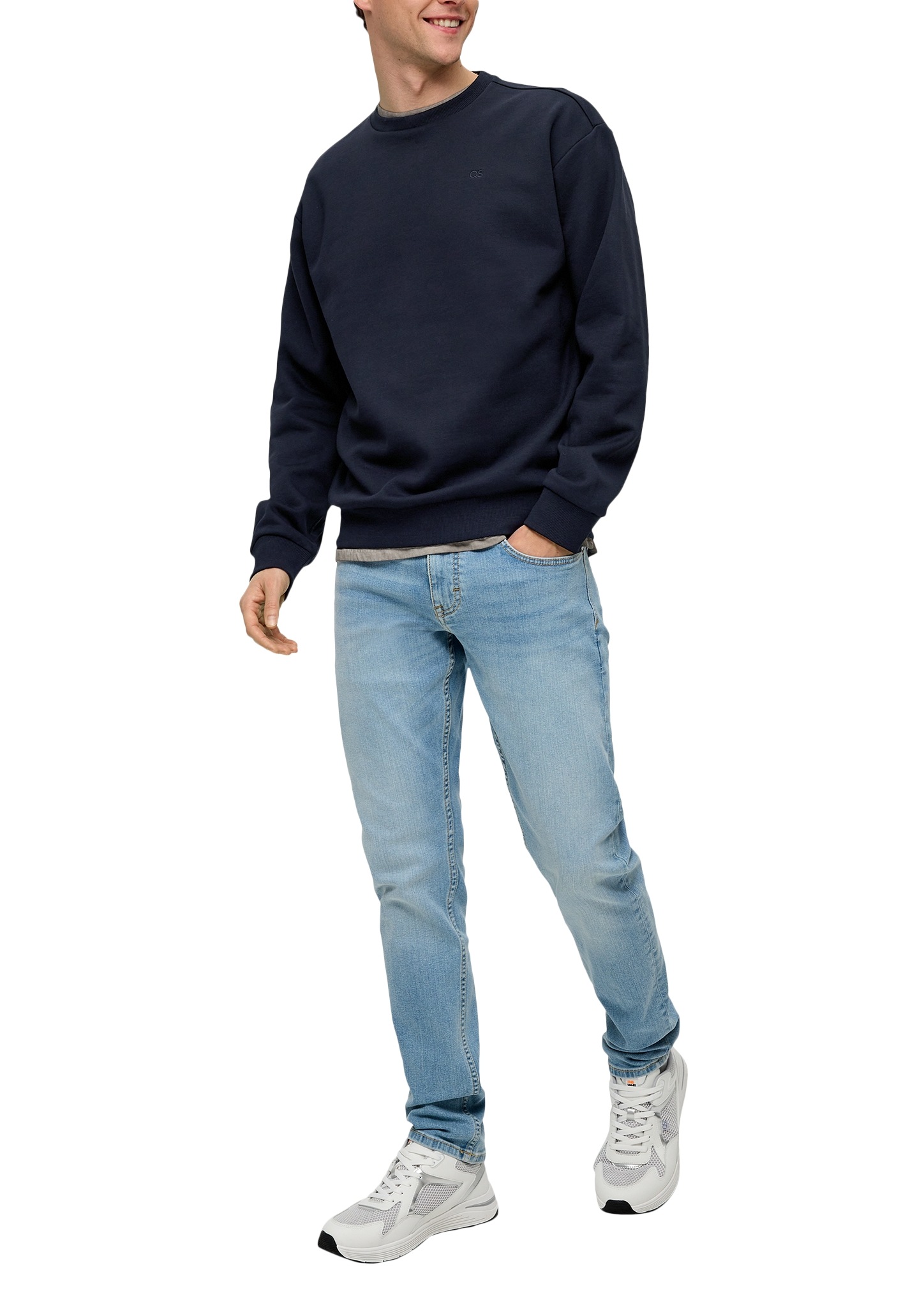 Thumbnail - QS Sweatshirt, mit Logo Stickerei